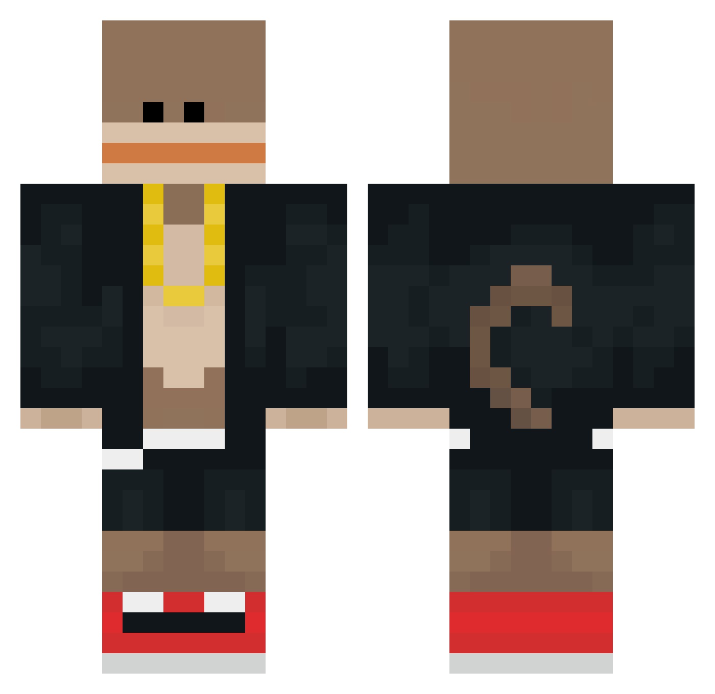 Franzelata1 Minecraft skin, front and back view
