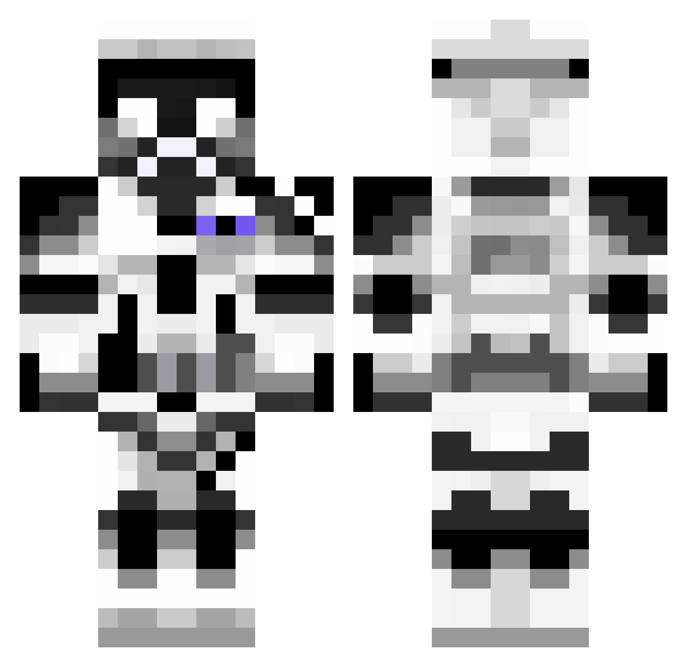 mrvillager1616 Minecraft skin, front and back view