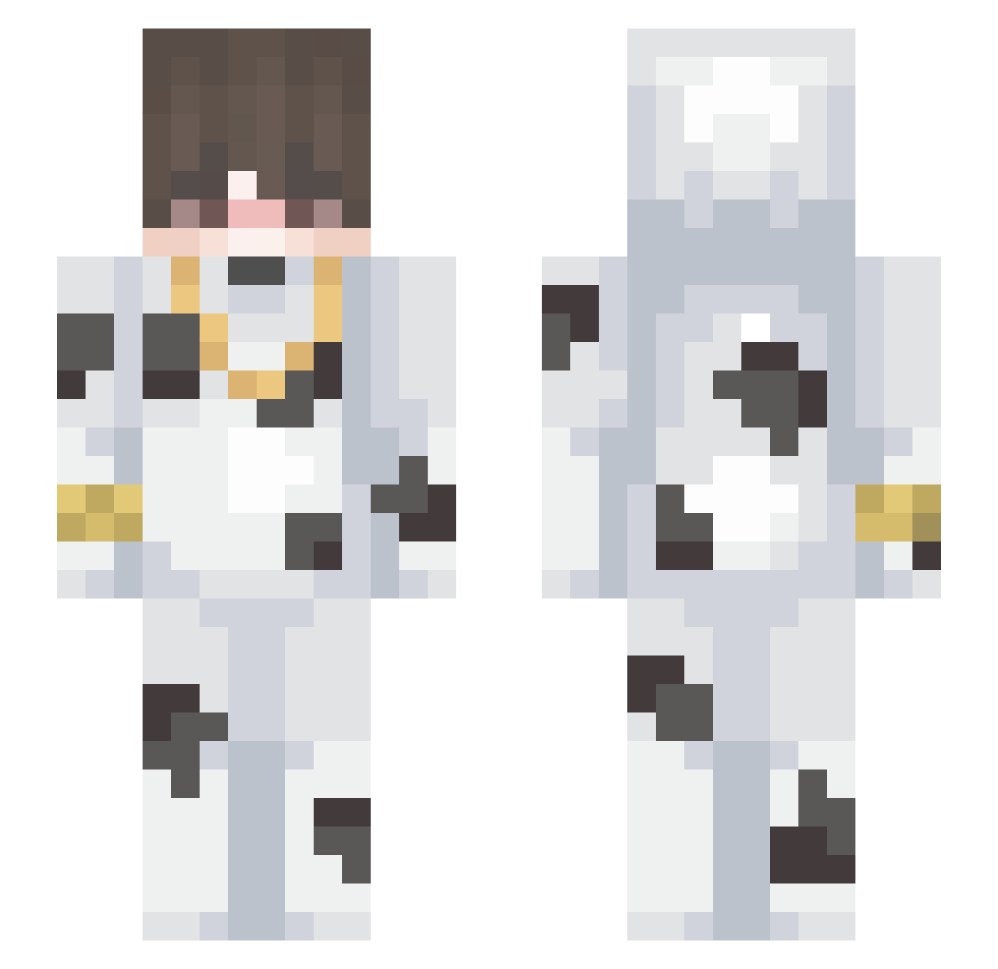 Puppyboyxoxo Minecraft skin, front and back view