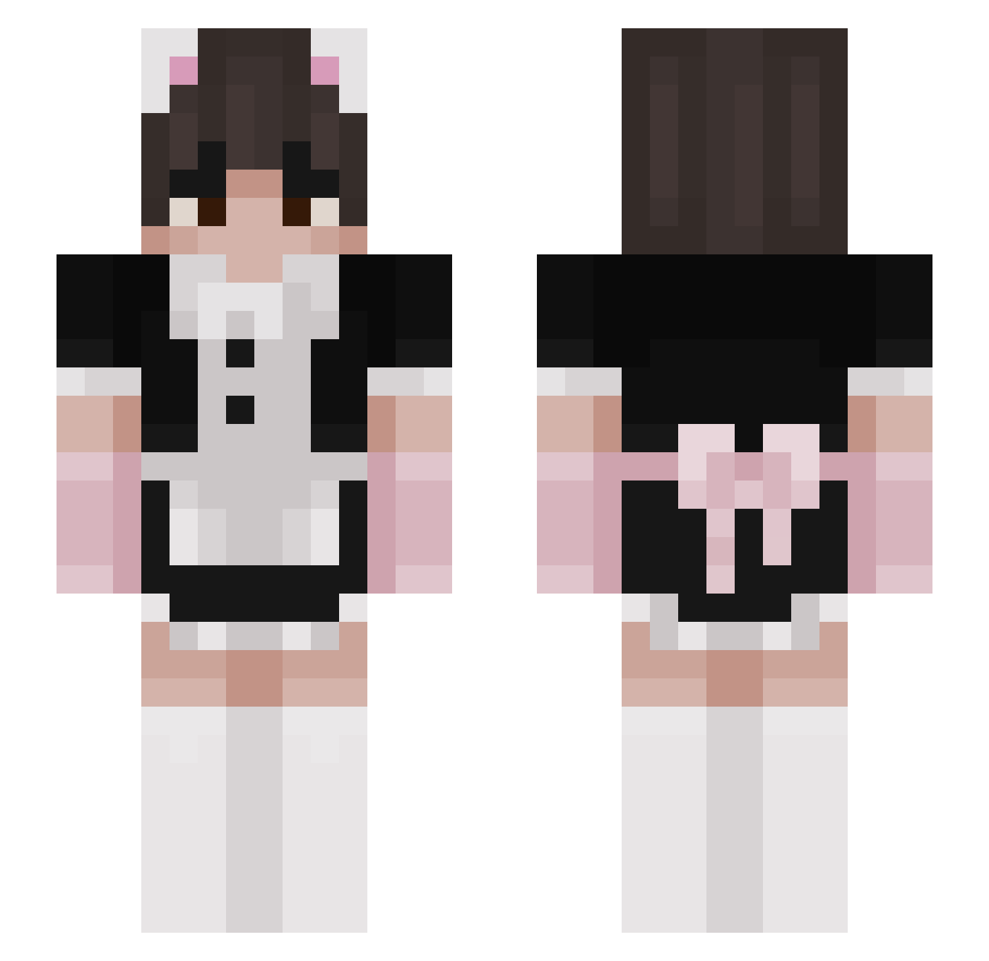 mammasmuffins69 Minecraft skin, front and back view