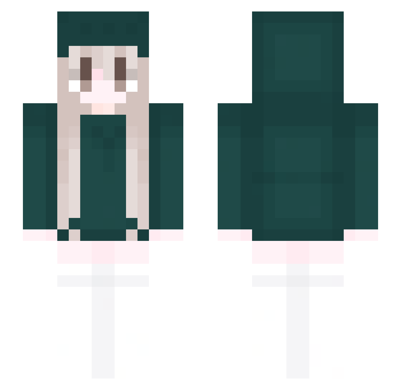 Tetsu0815 Minecraft skin, front and back view