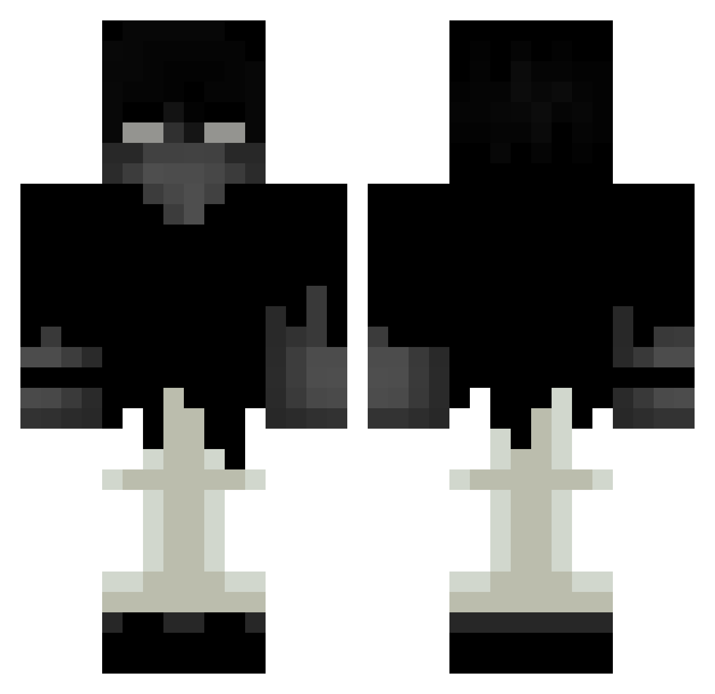 m1tu_ Minecraft skin, front and back view