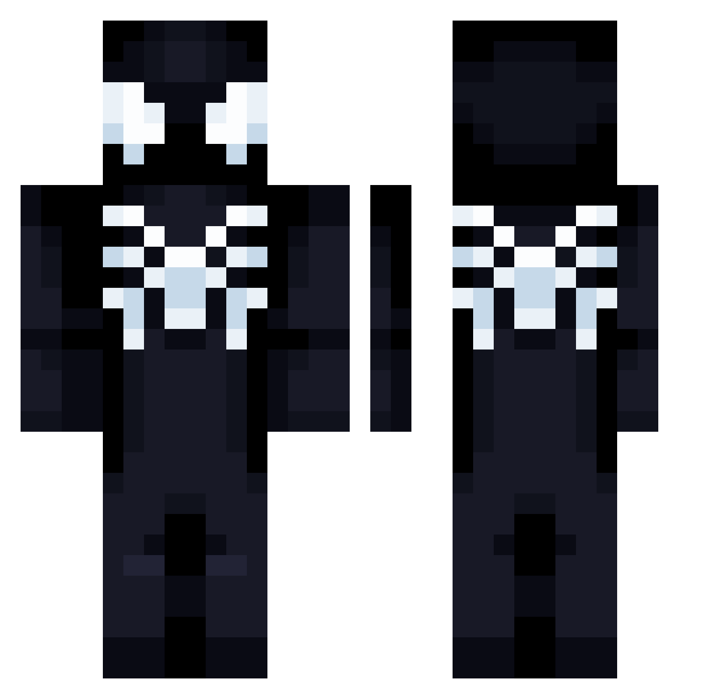 av1ness_ Minecraft skin, front and back view