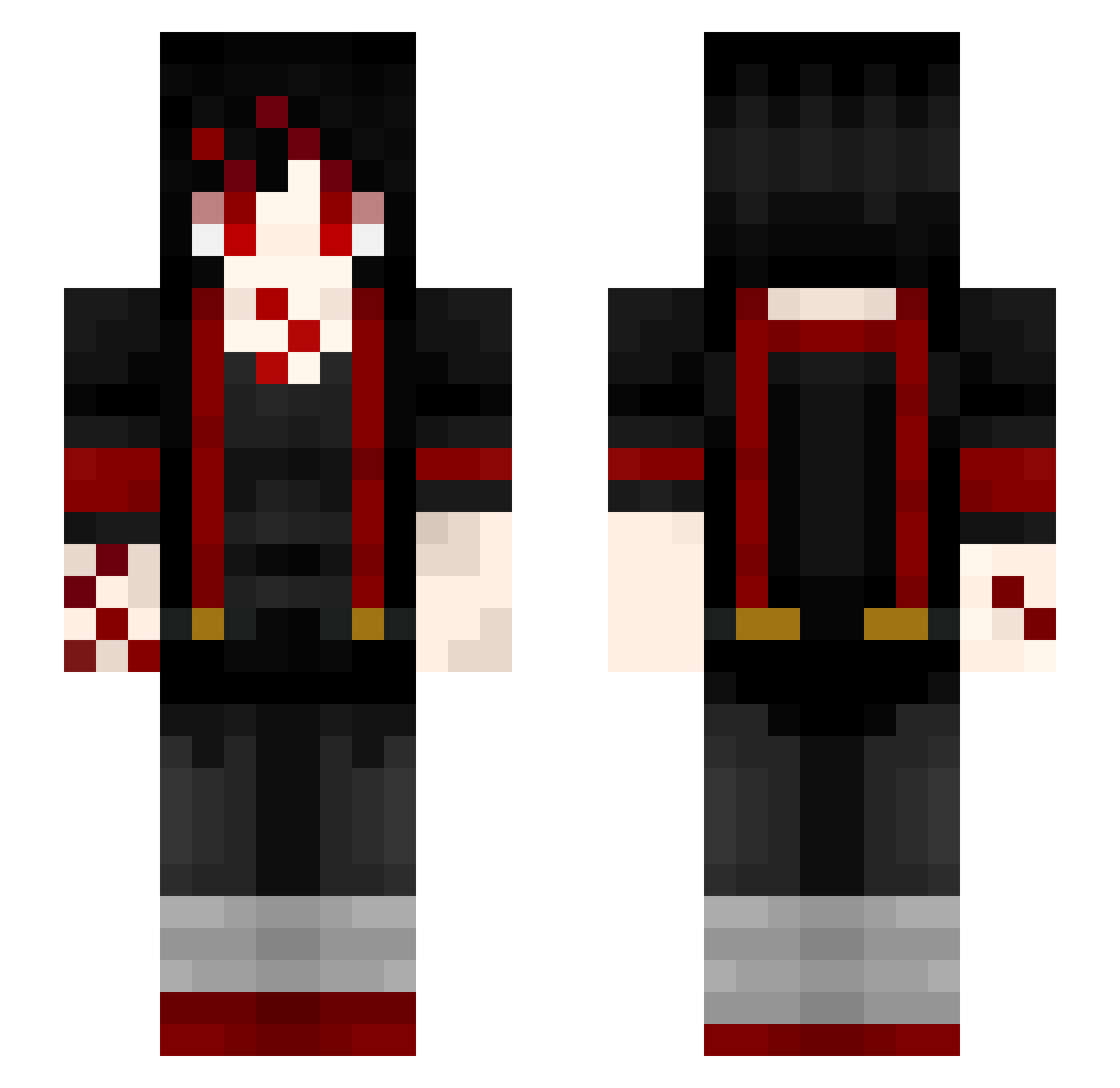 Keias_ Minecraft skin, front and back view