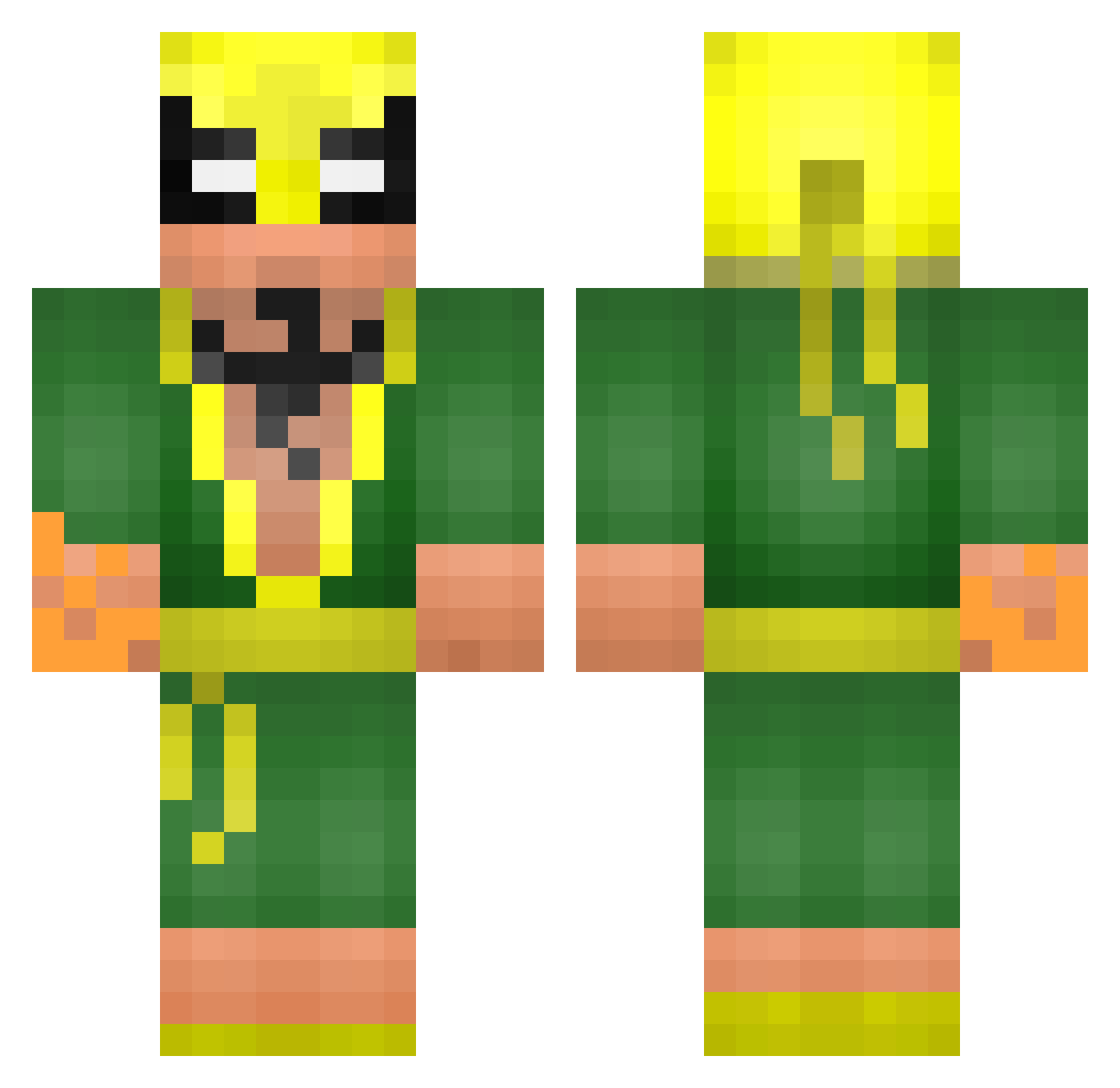 LeDesperado66 Minecraft skin, front and back view