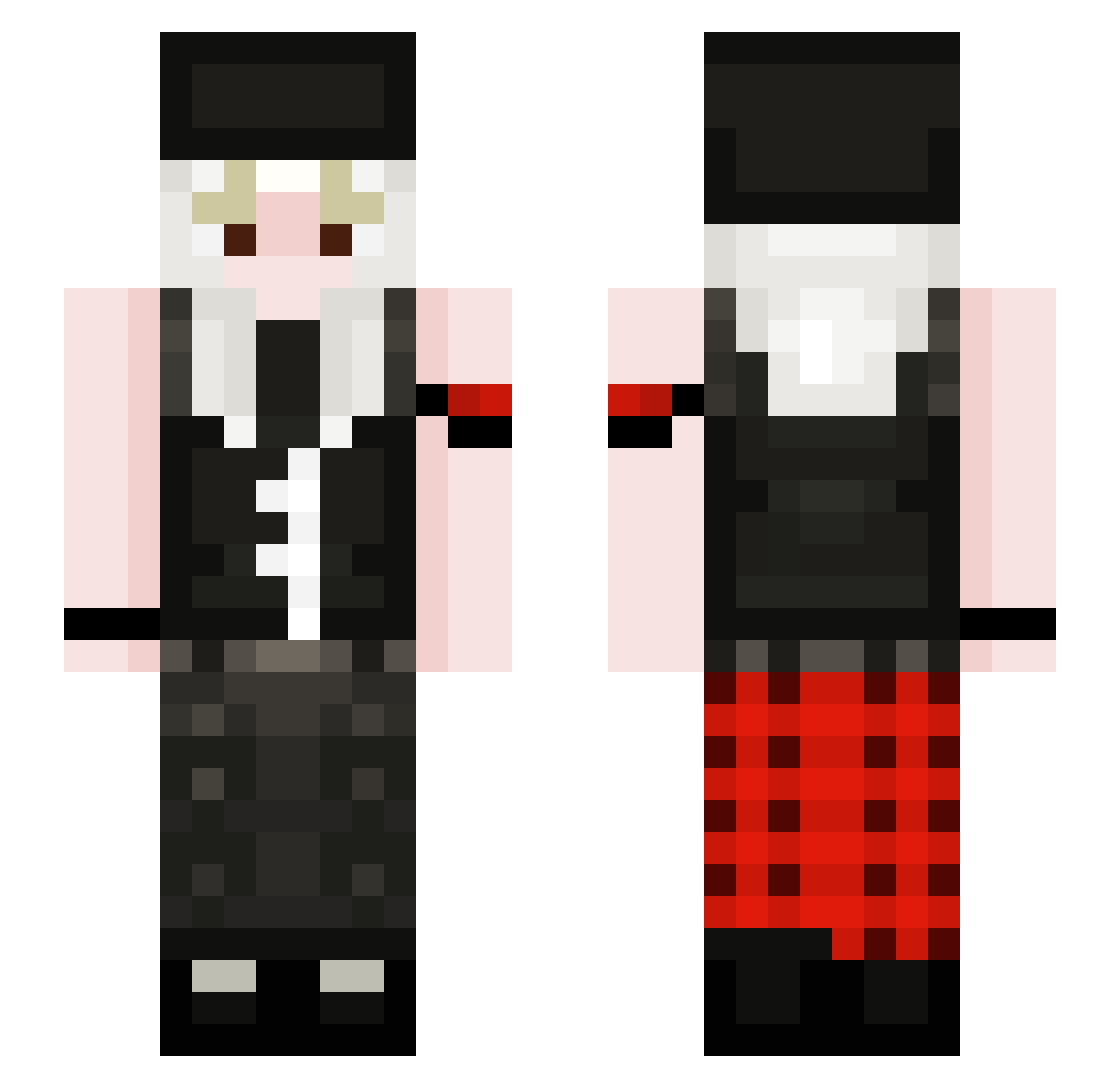 kittykaylaw8 Minecraft skin, front and back view