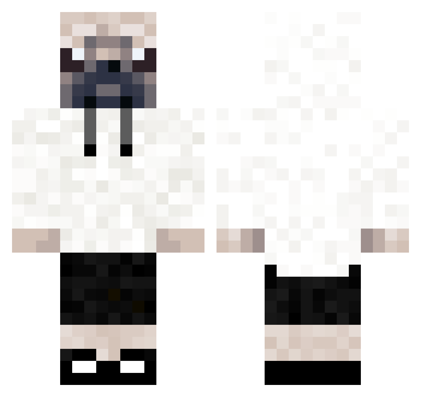 _beansbean Minecraft skin, front and back view