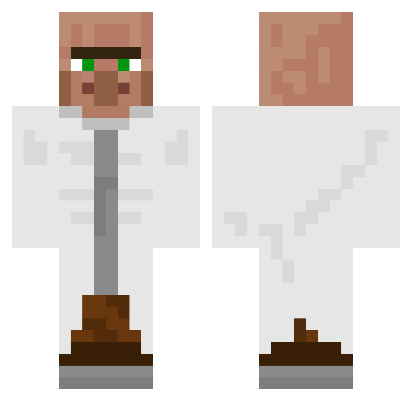 TFCFan Minecraft skin, front and back view