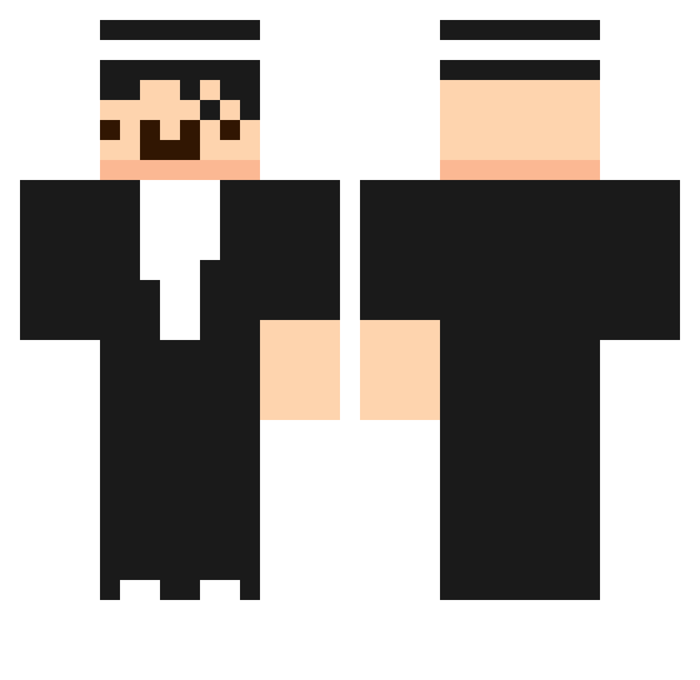CiccioPippo Minecraft skin, front and back view