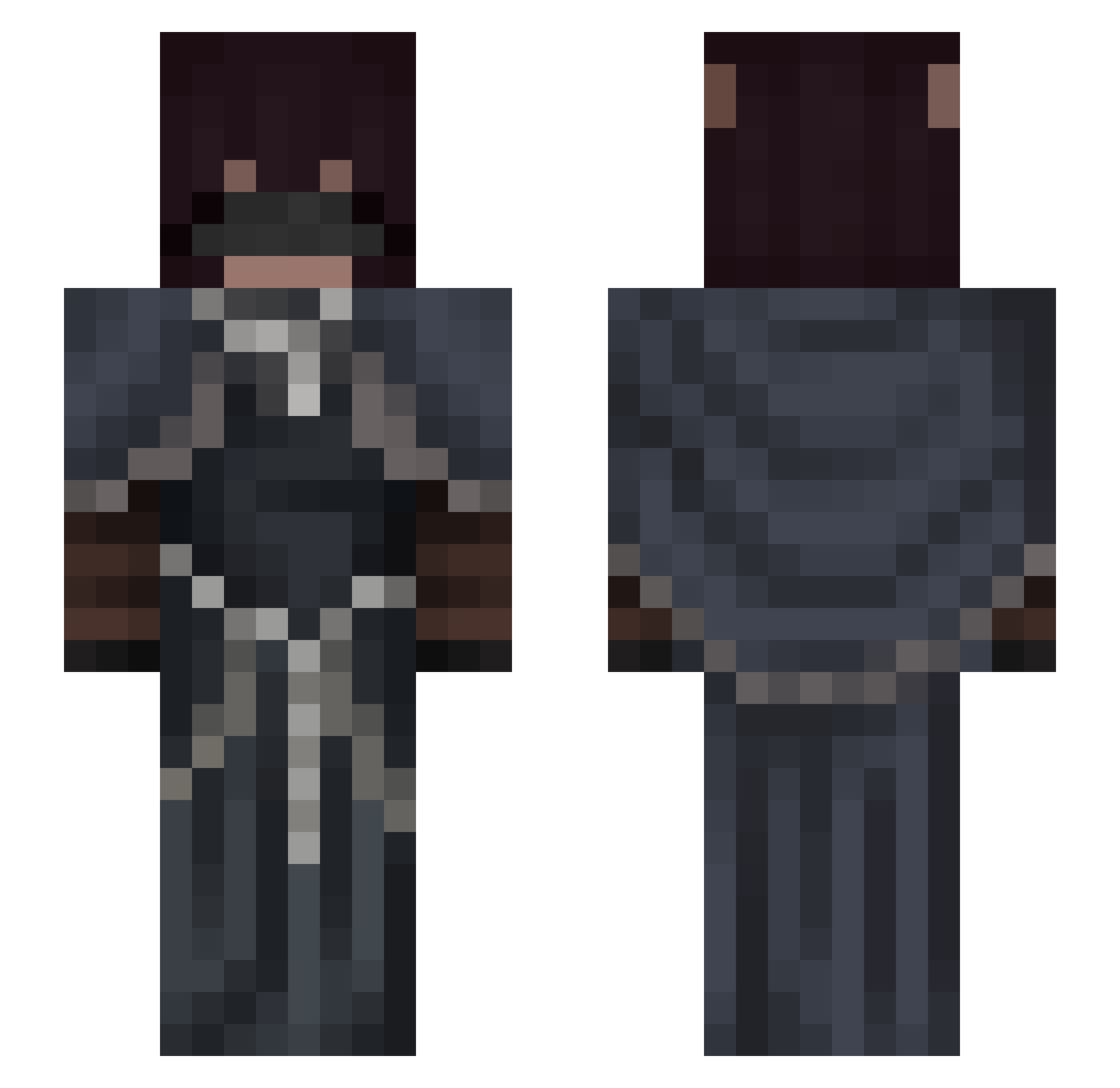 _decapitation Minecraft skin, front and back view