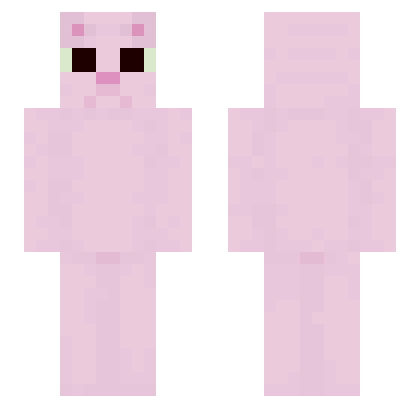 Neymarismael Minecraft skin, front and back view