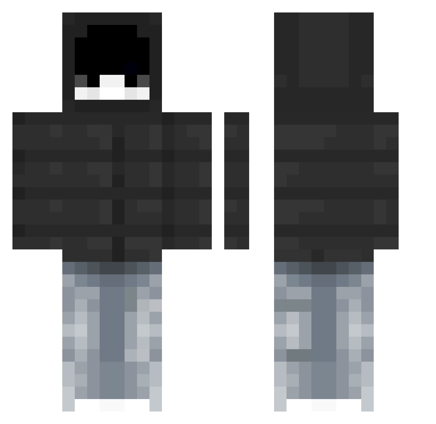 zackzzz07 Minecraft skin, front and back view