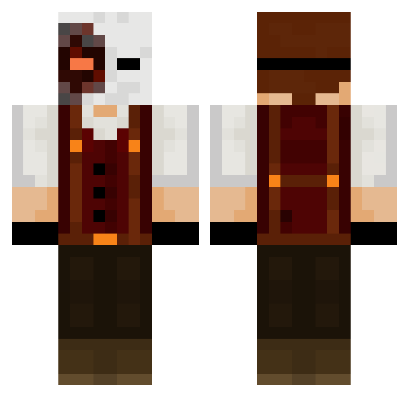 coolercat092009 Minecraft skin, front and back view
