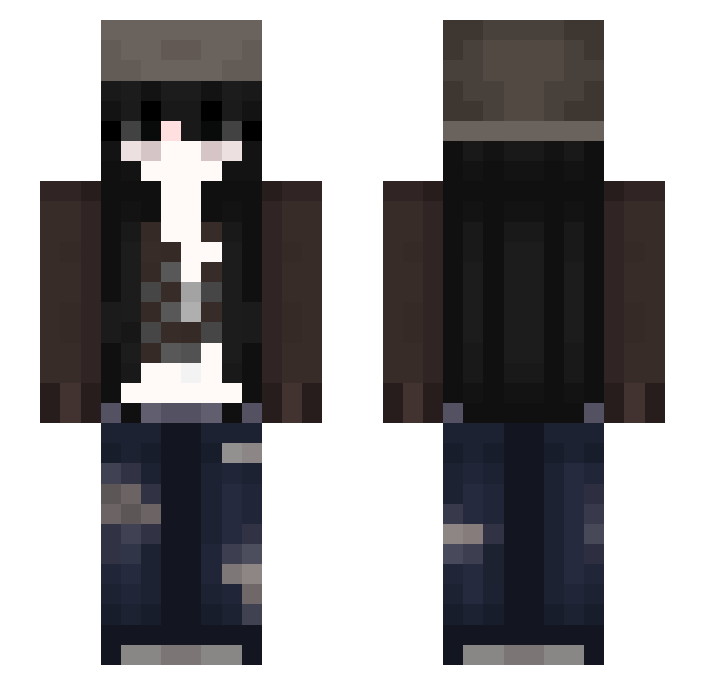 sorryimjasper Minecraft skin, front and back view