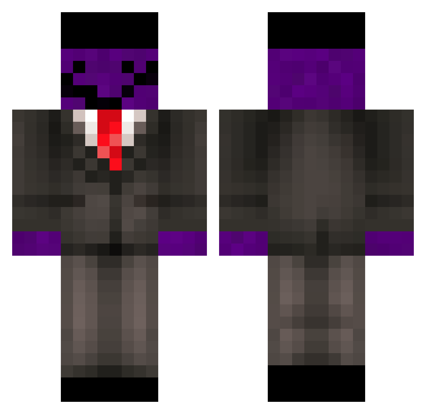 barmijo Minecraft skin, front and back view