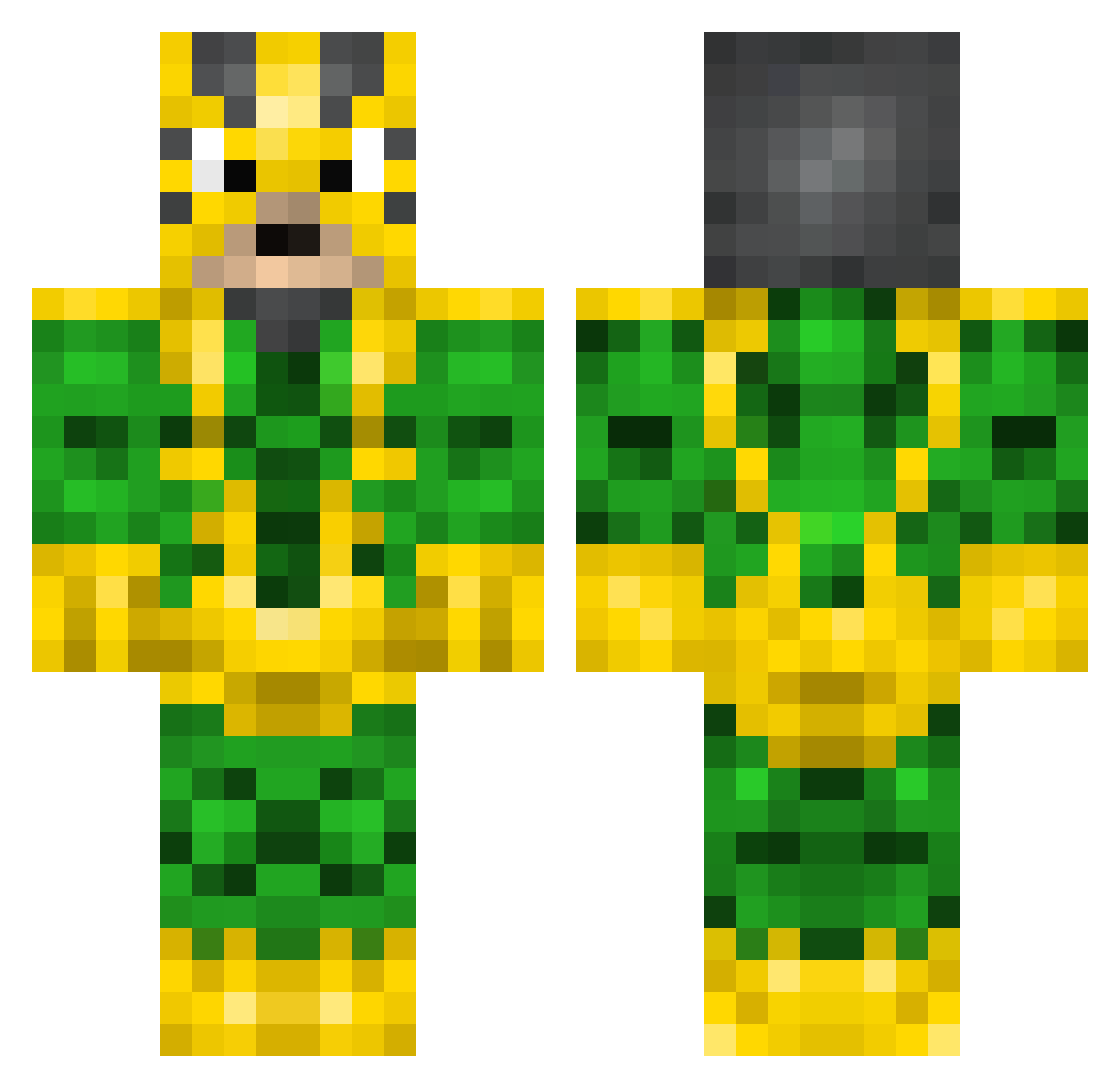 BackupGravy_ Minecraft skin, front and back view