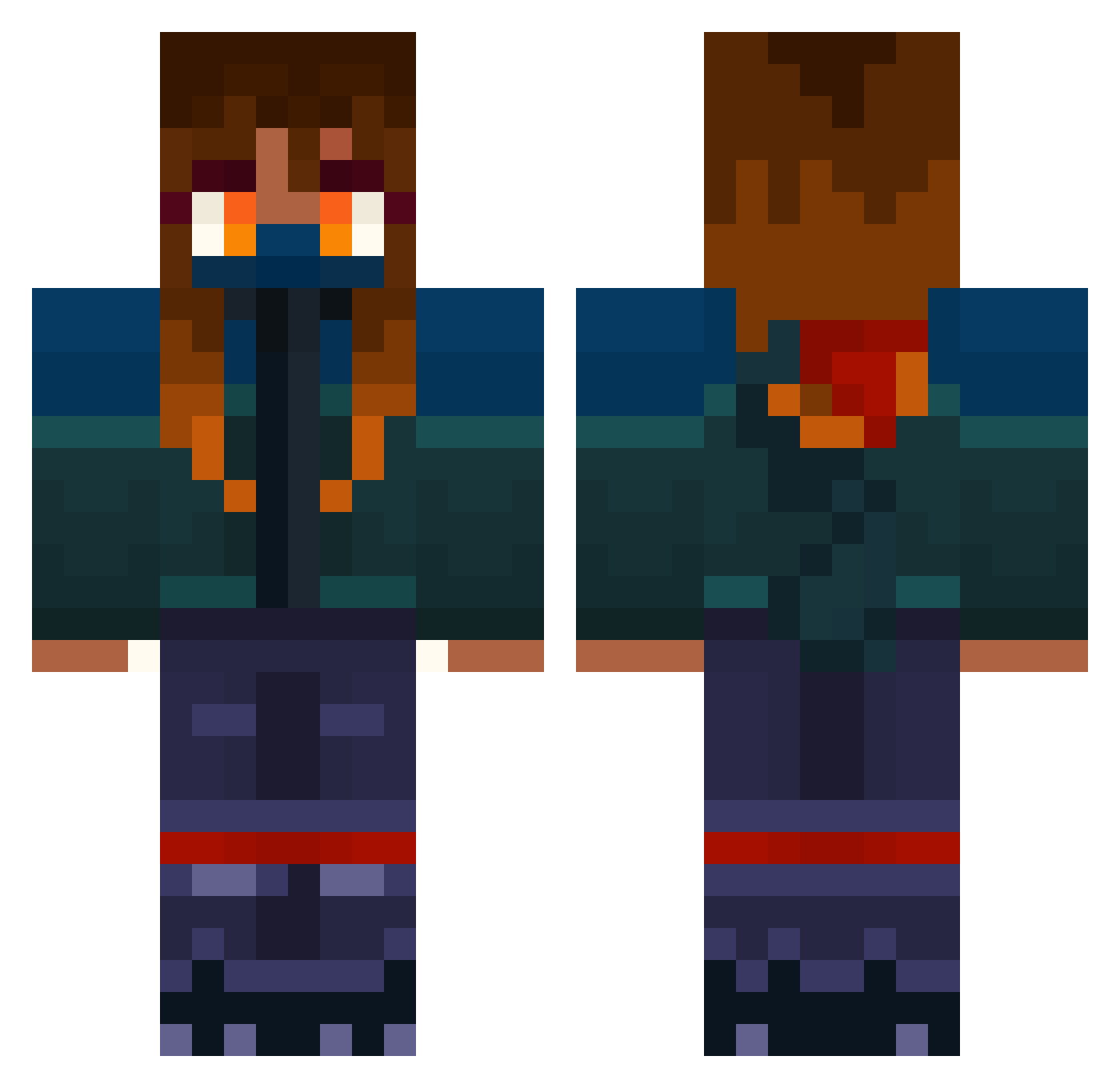 Lapis_Lz Minecraft skin, front and back view