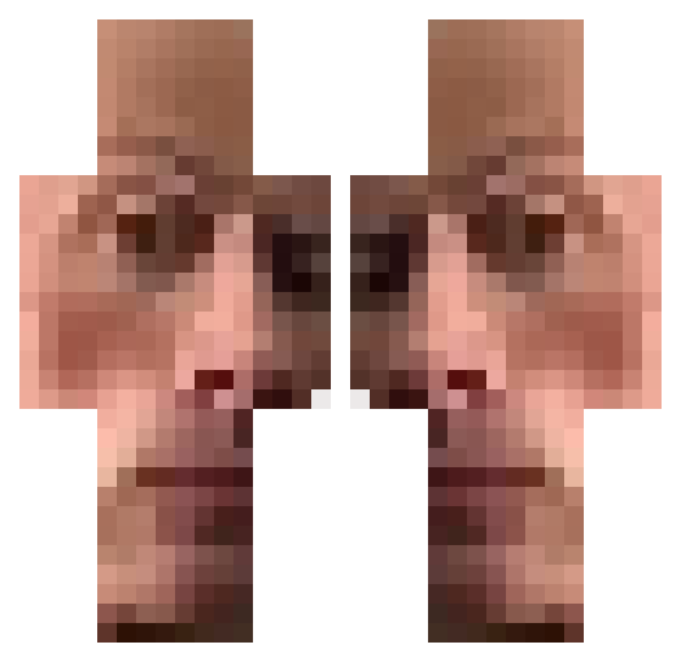 leonsally52 Minecraft skin, front and back view