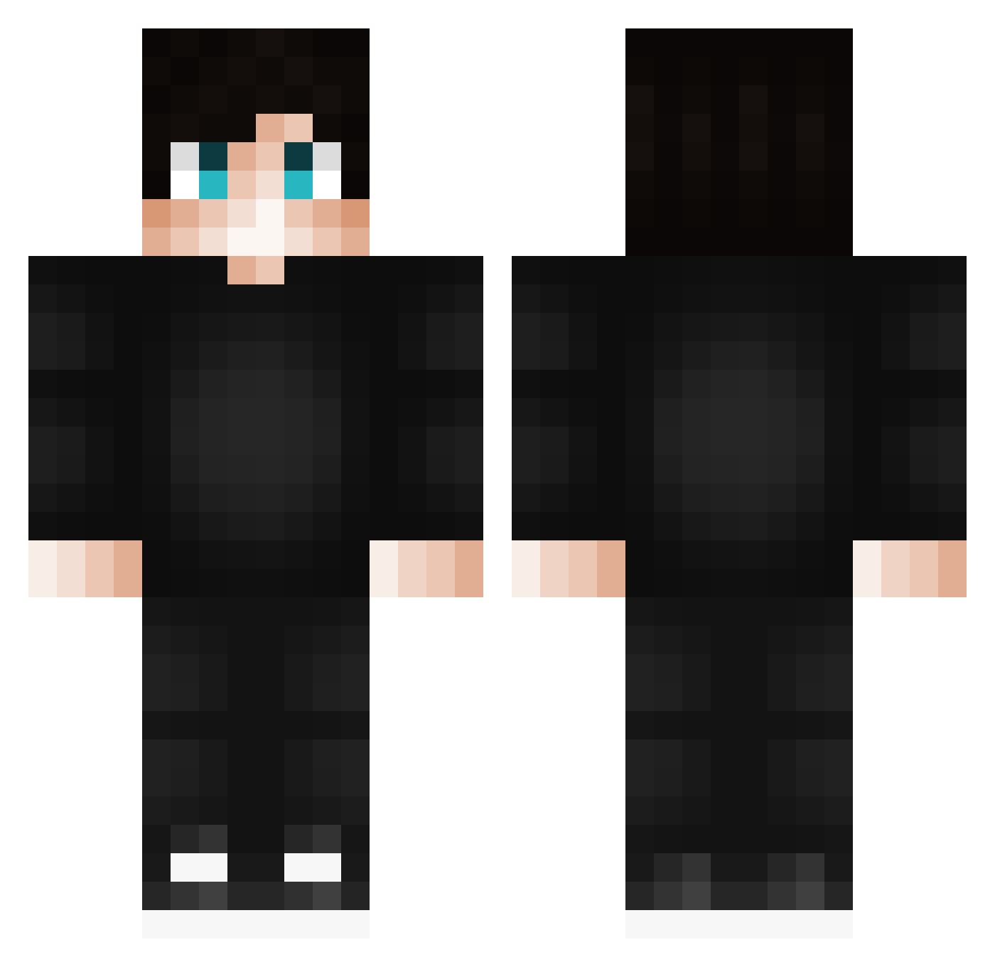 stokensk023 Minecraft skin, front and back view