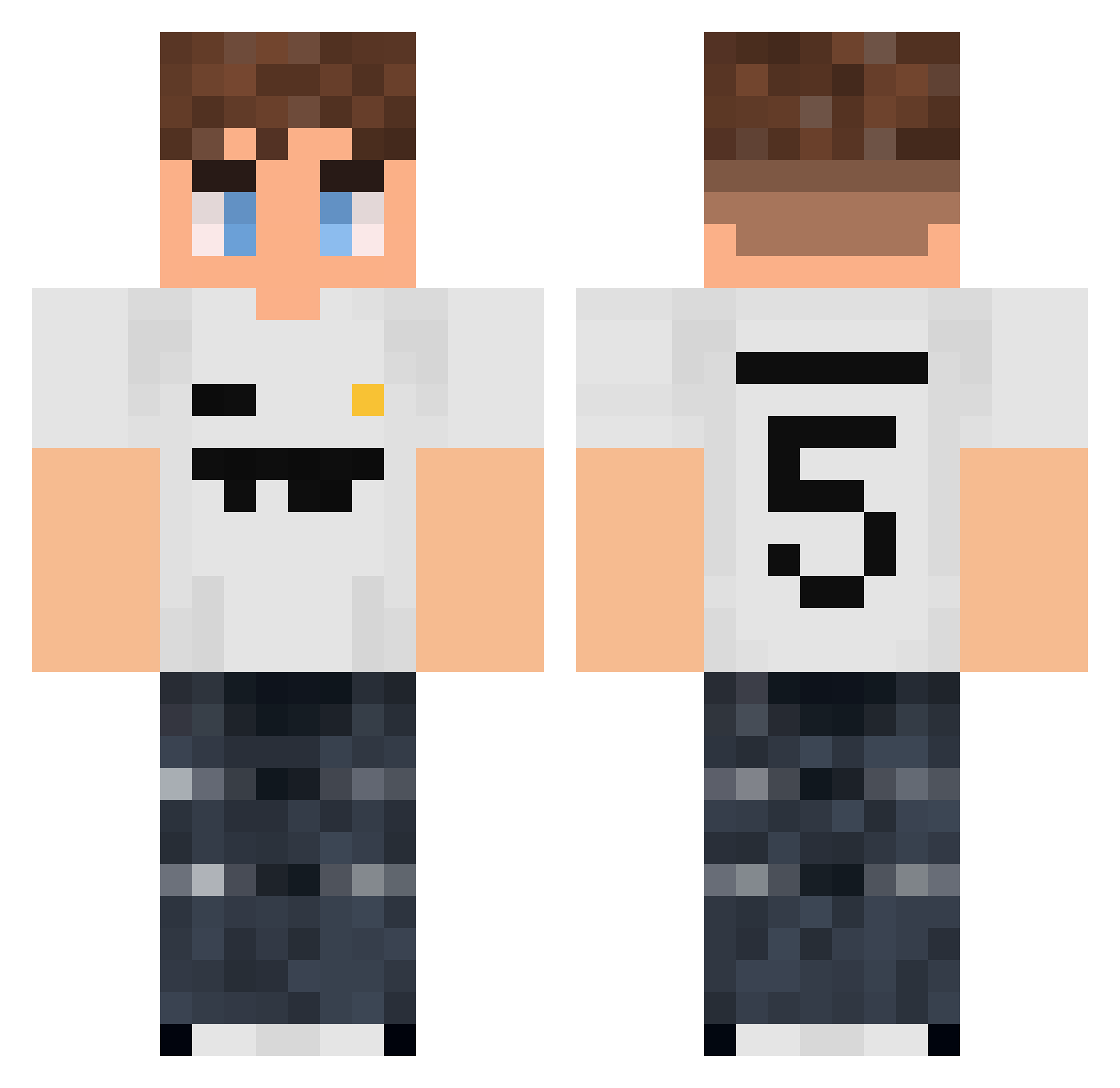 T24Beschwoerer Minecraft skin, front and back view