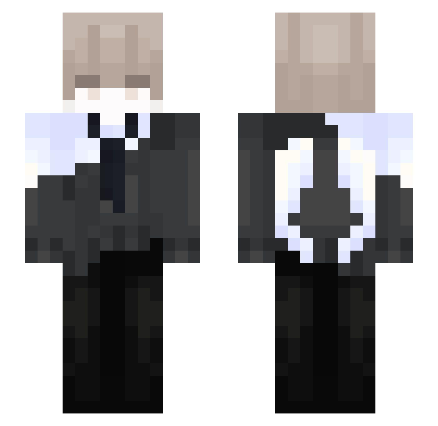 cigsr6ttes Minecraft skin, front and back view