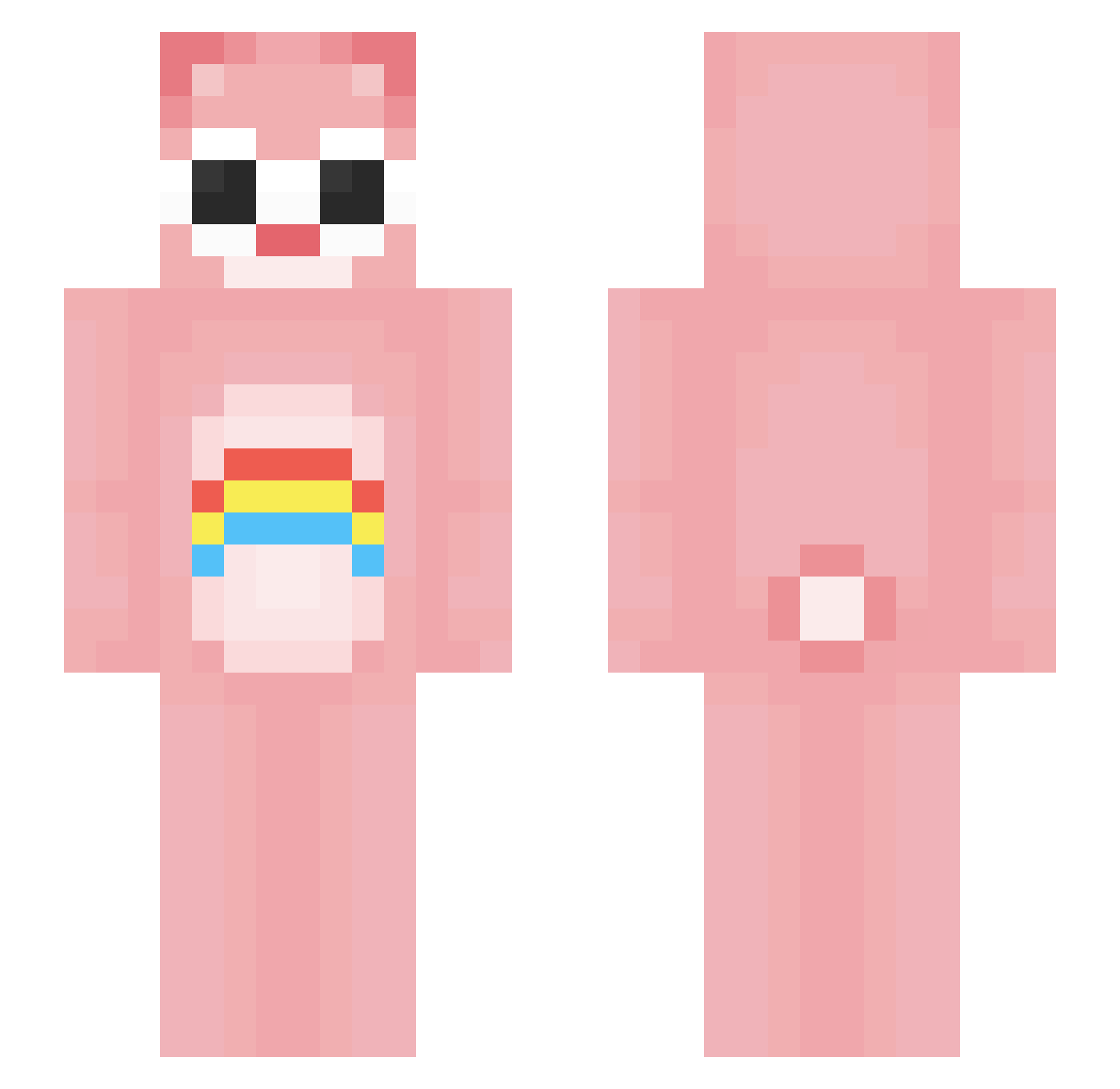 gonyoung Minecraft skin, front and back view