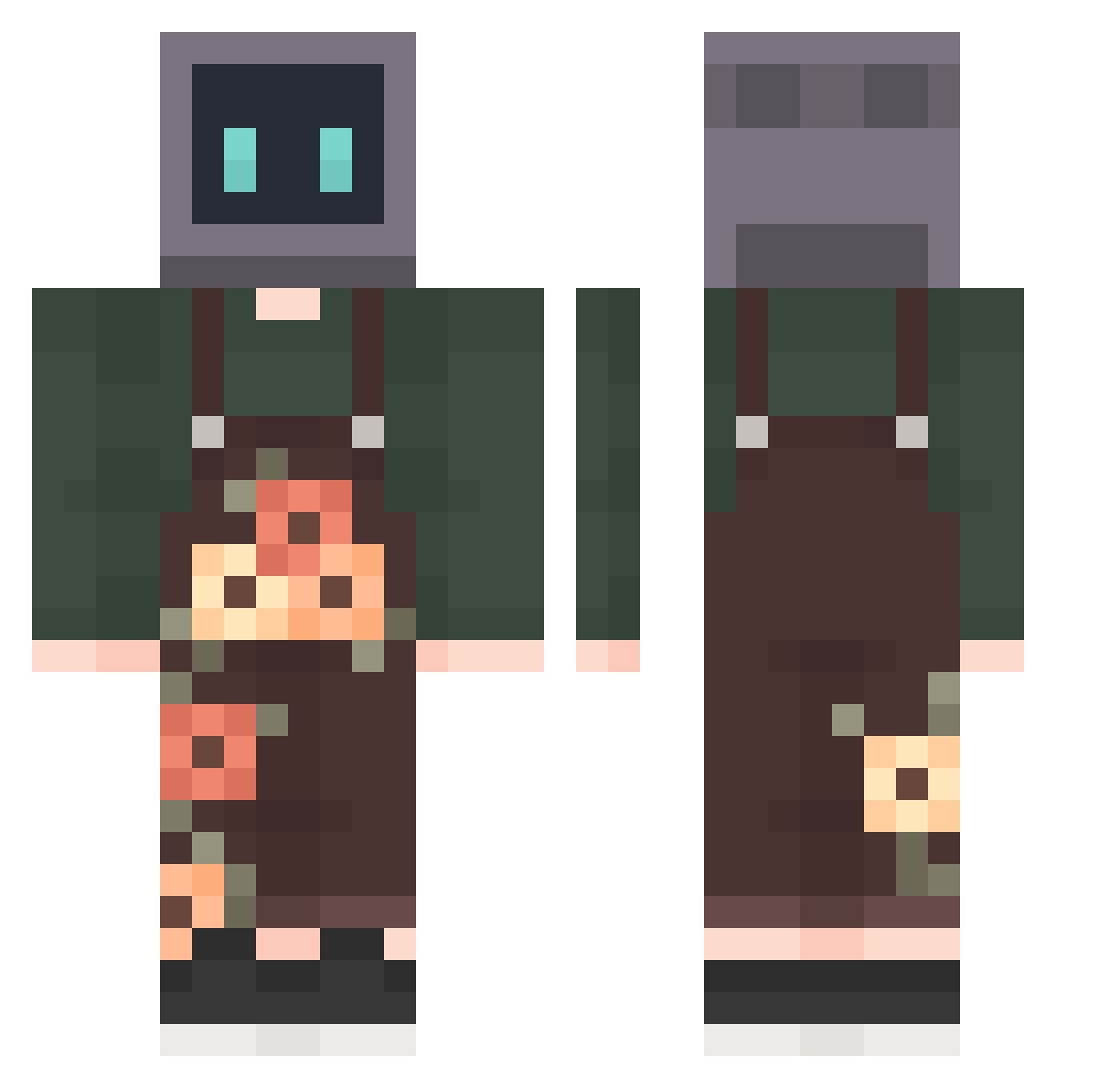 Z4gr3us_ Minecraft skin, front and back view