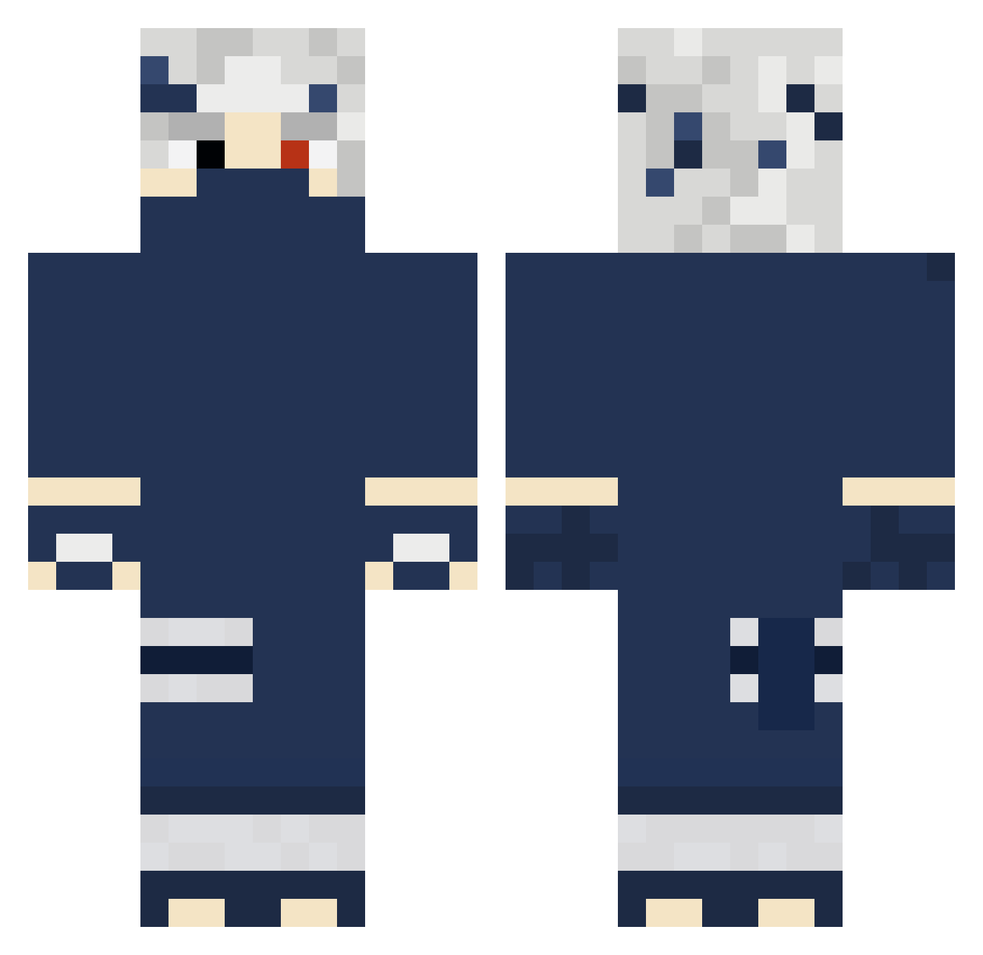 Semalun Minecraft skin, front and back view