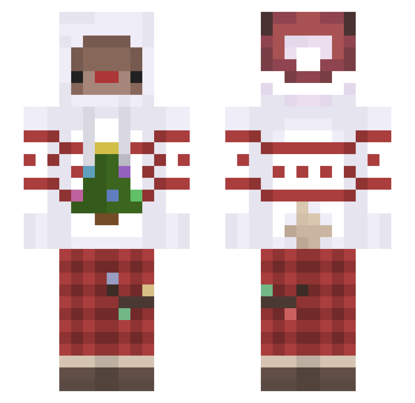 skellyheart2002 Minecraft skin, front and back view