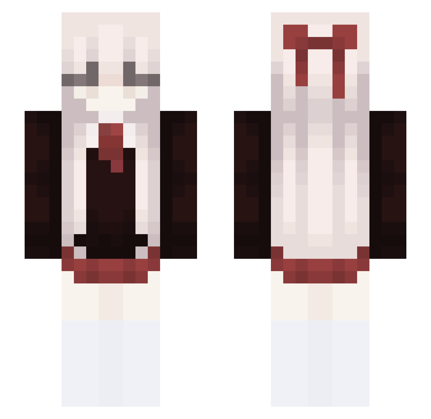 Seahuban112 Minecraft skin, front and back view