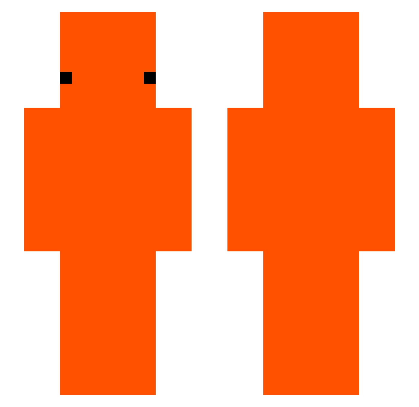 Yoezarsief1 Minecraft skin, front and back view