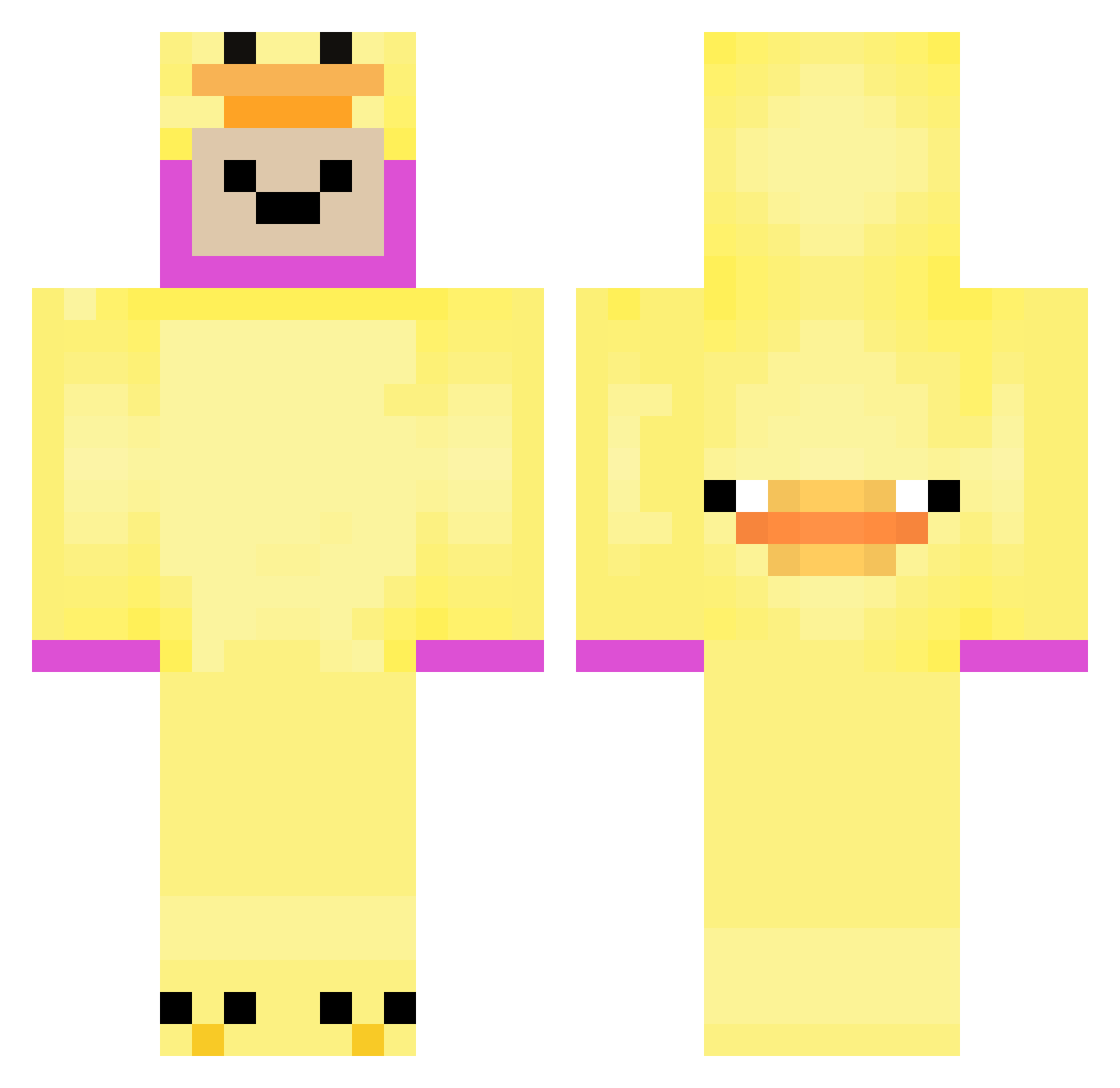 Mr_Green2007 Minecraft skin, front and back view