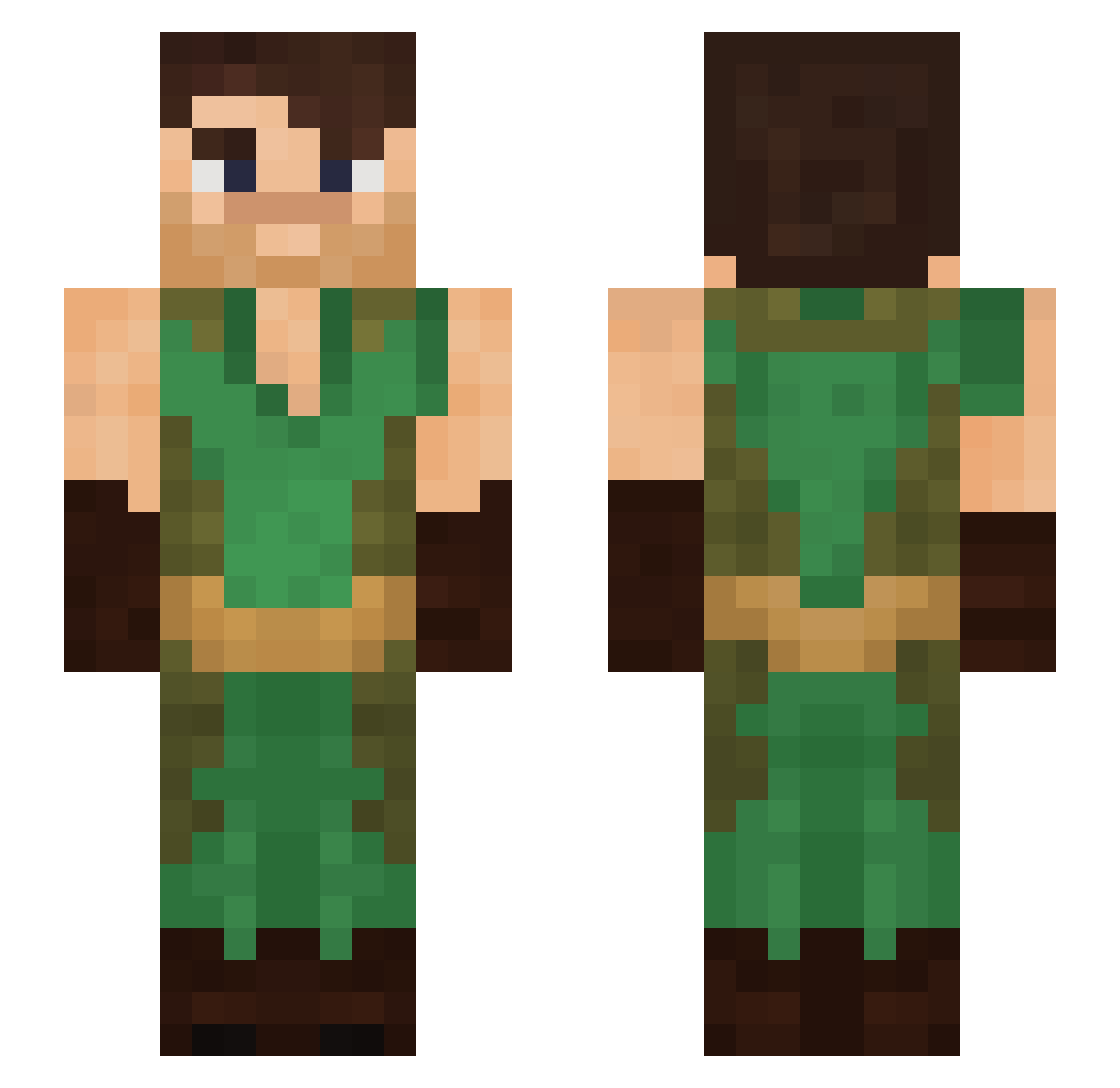 CASTEAGLE2 Minecraft skin, front and back view