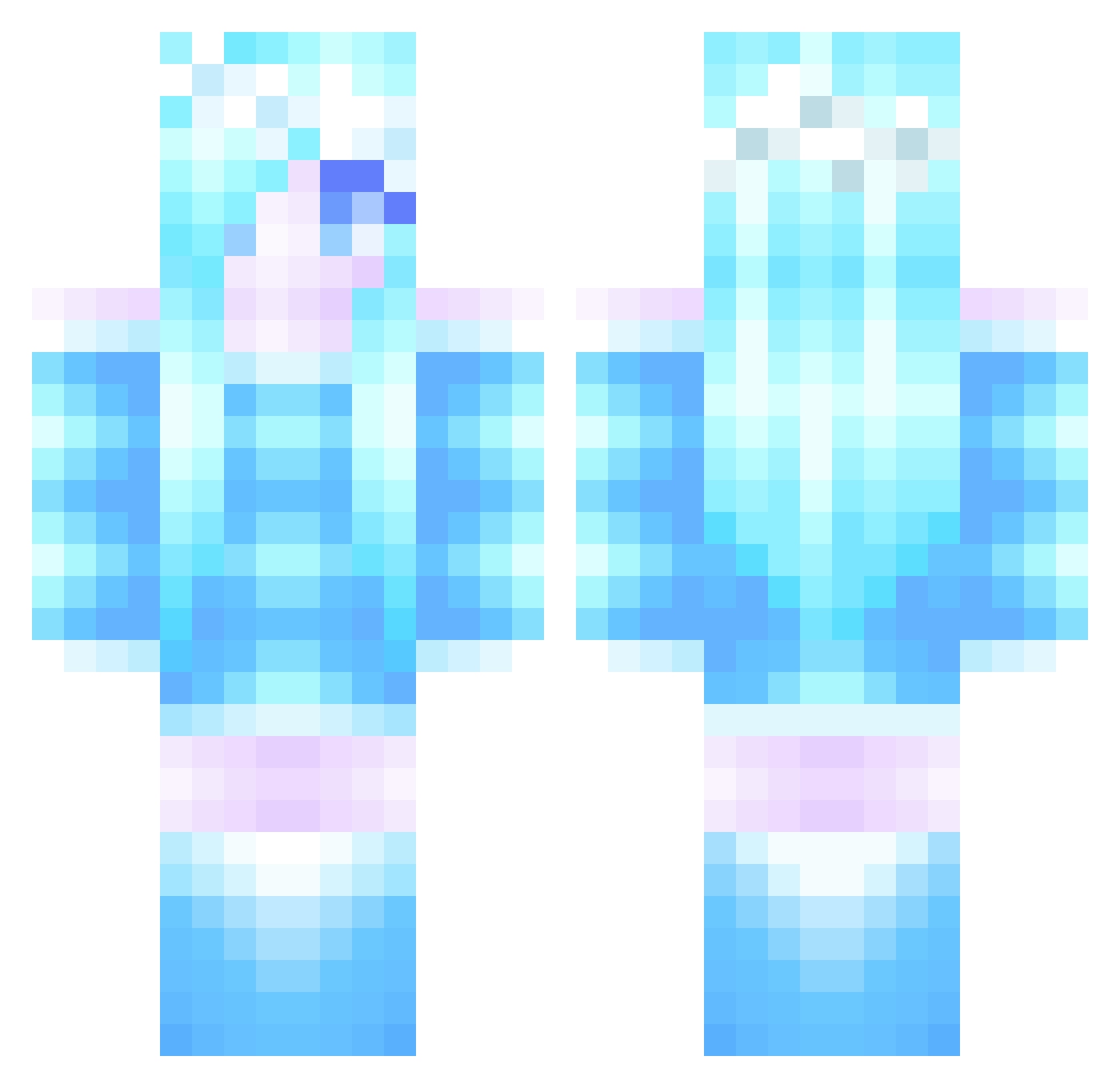 Severn_Valley Minecraft skin, front and back view