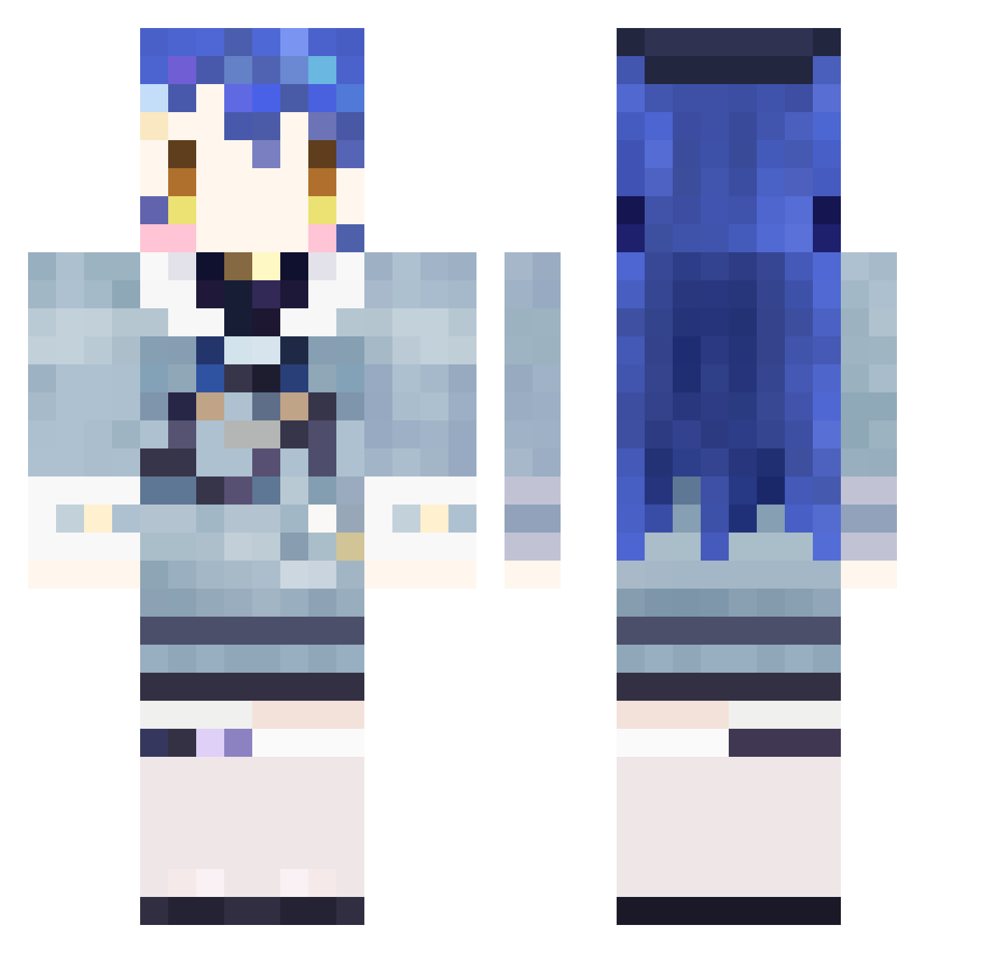 sushidaoo Minecraft skin, front and back view