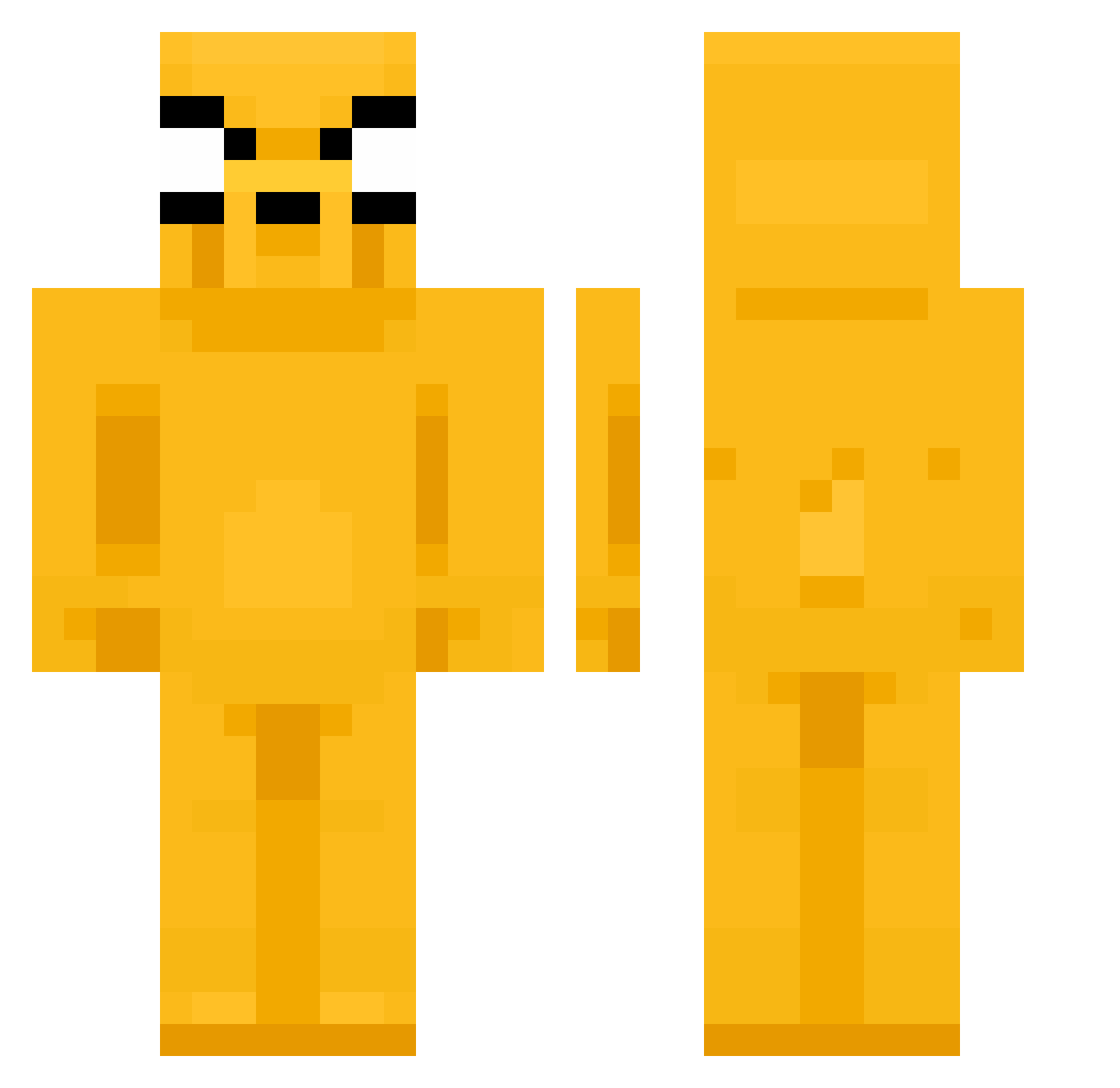BroZerMc Minecraft skin, front and back view