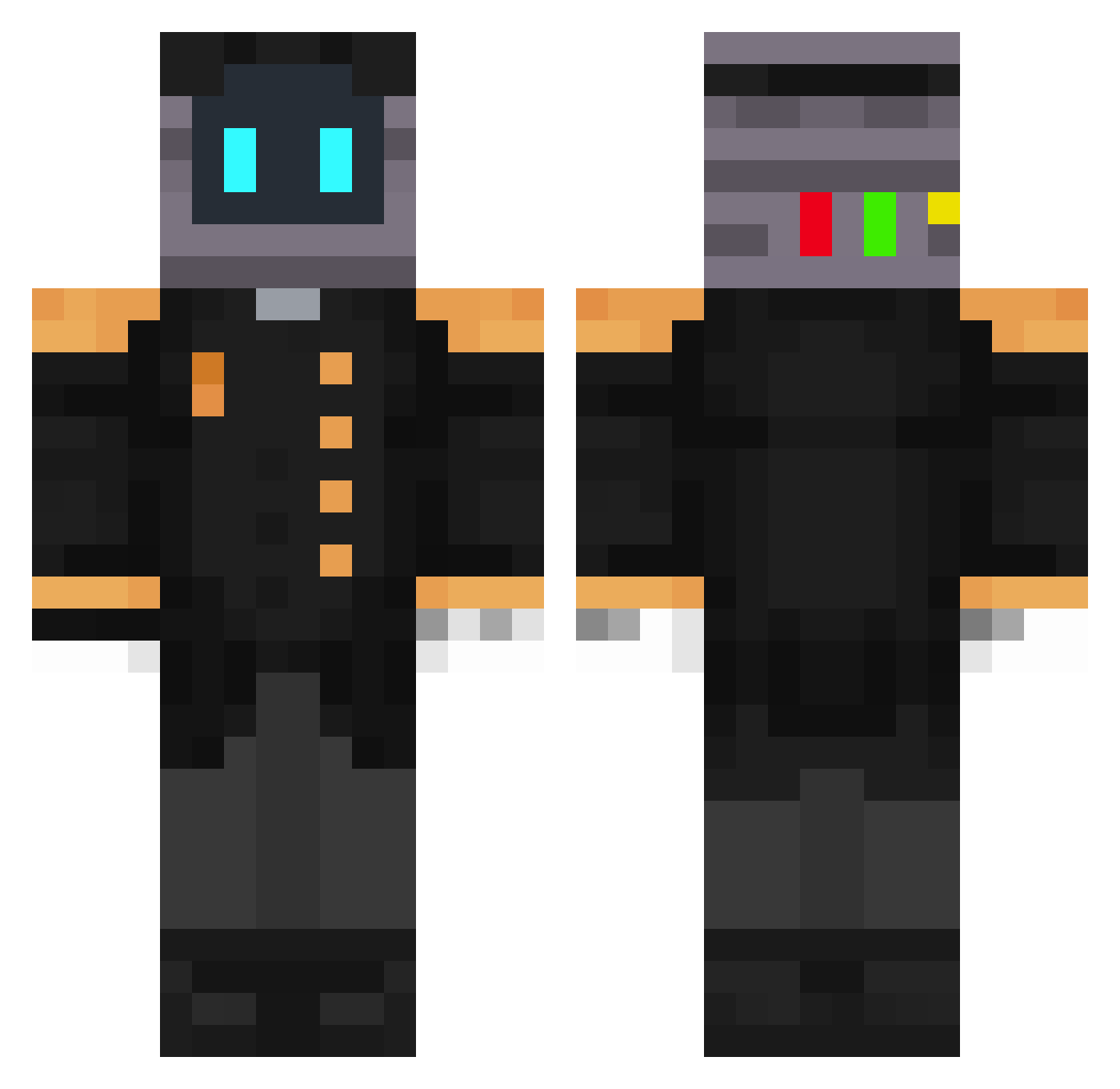 Levi_Bianchi Minecraft skin, front and back view