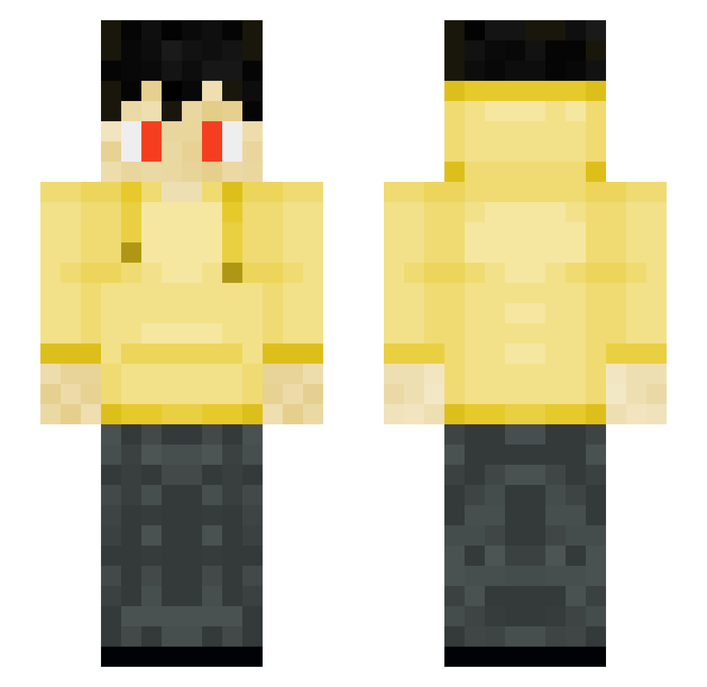 SomeoneLXIX Minecraft skin, front and back view