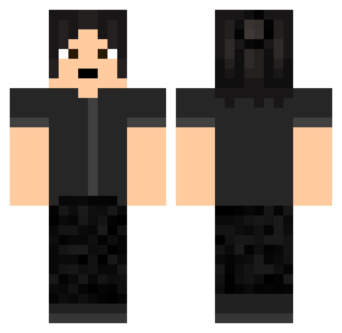 wildsandwic Minecraft skin, front and back view