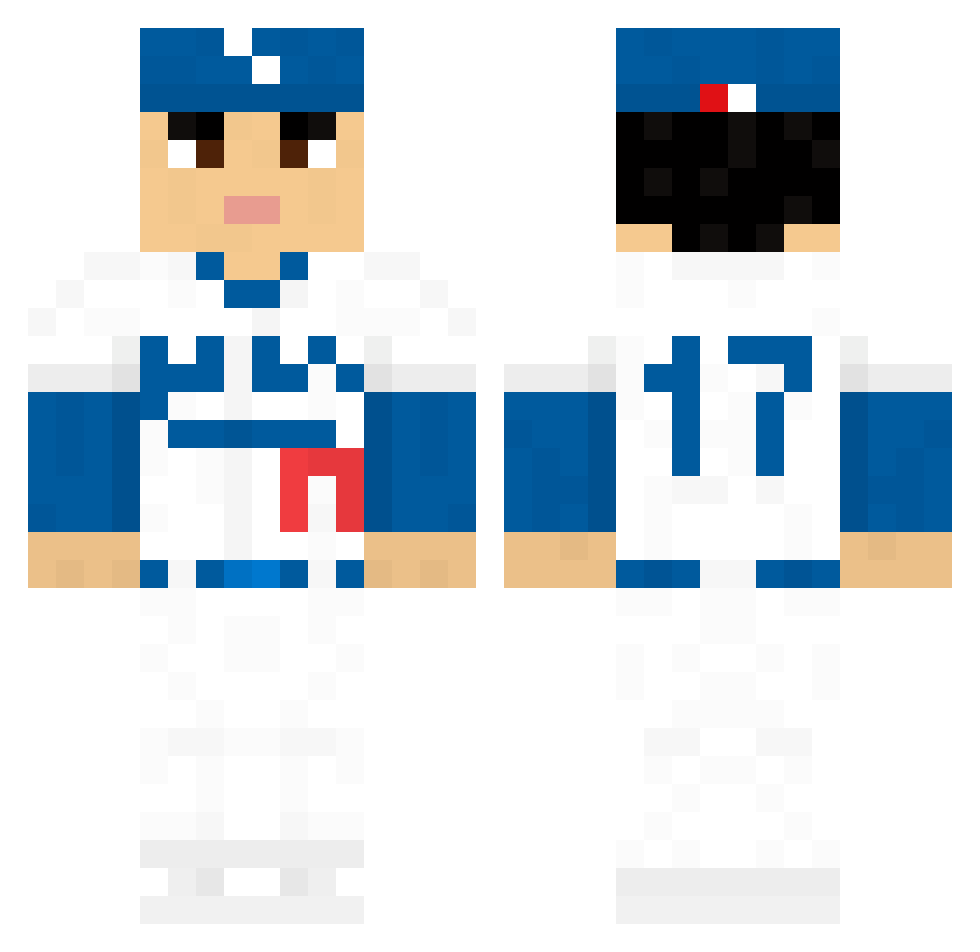 TayTayYeokBowKi Minecraft skin, front and back view