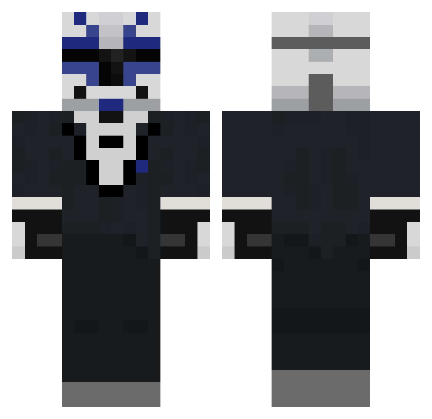 Crex2009 Minecraft skin, front and back view