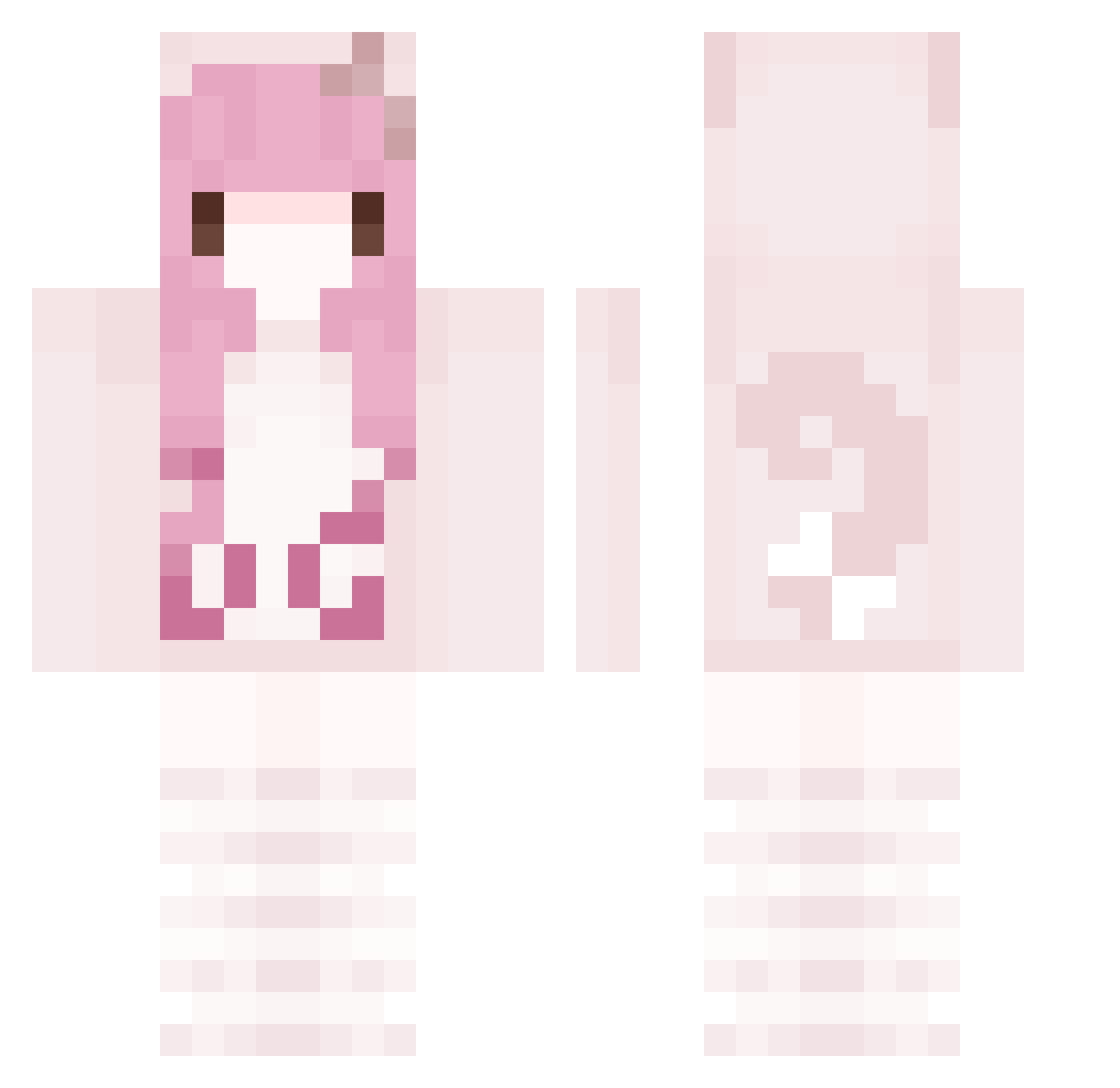 vampurro Minecraft skin, front and back view