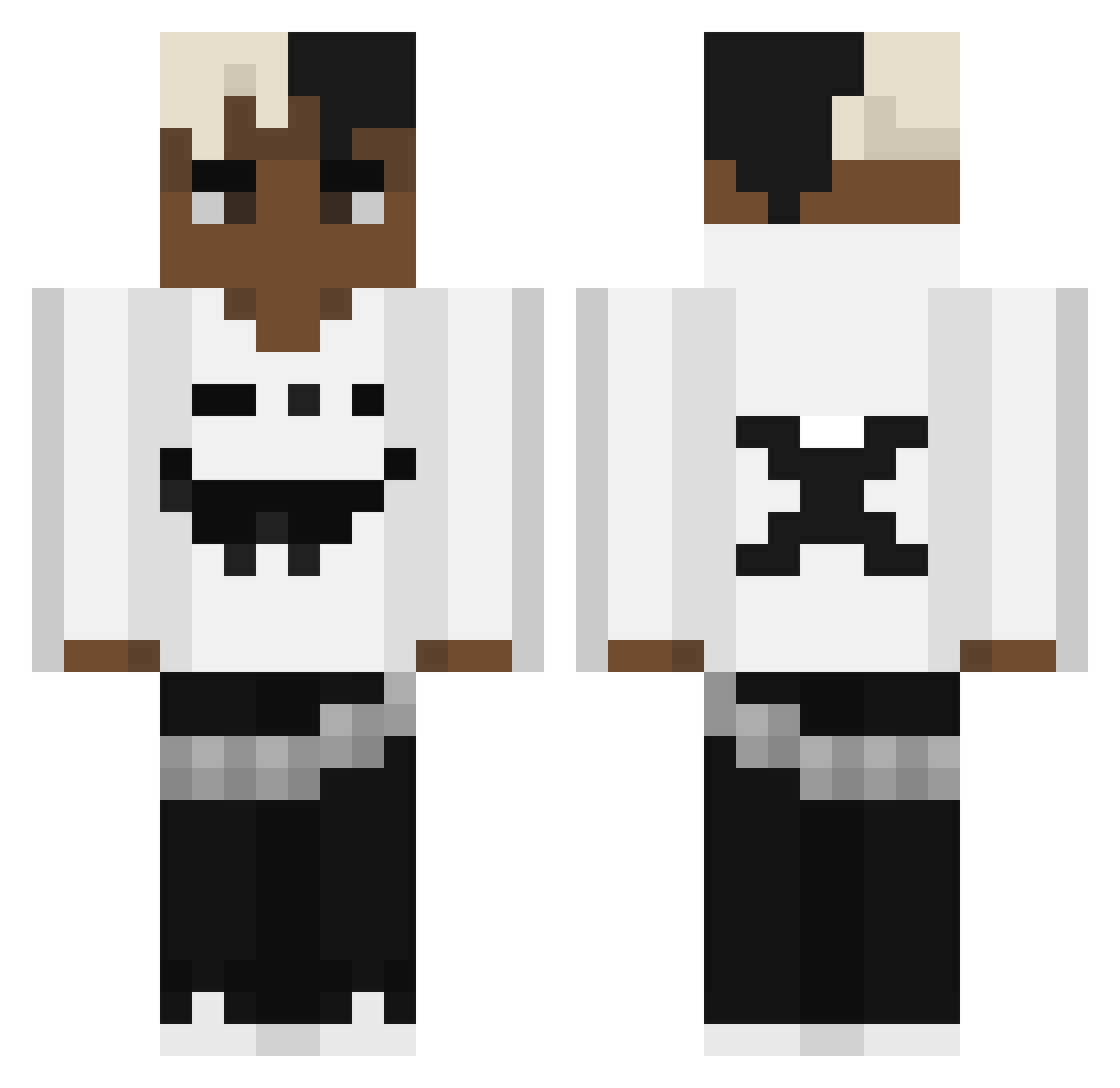 WLLvladasthma Minecraft skin, front and back view