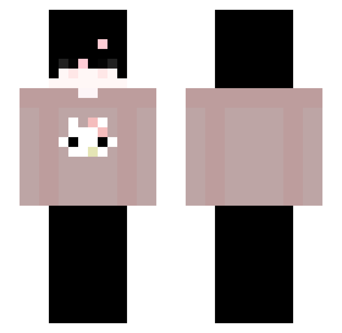 anthonygamer4k Minecraft skin, front and back view