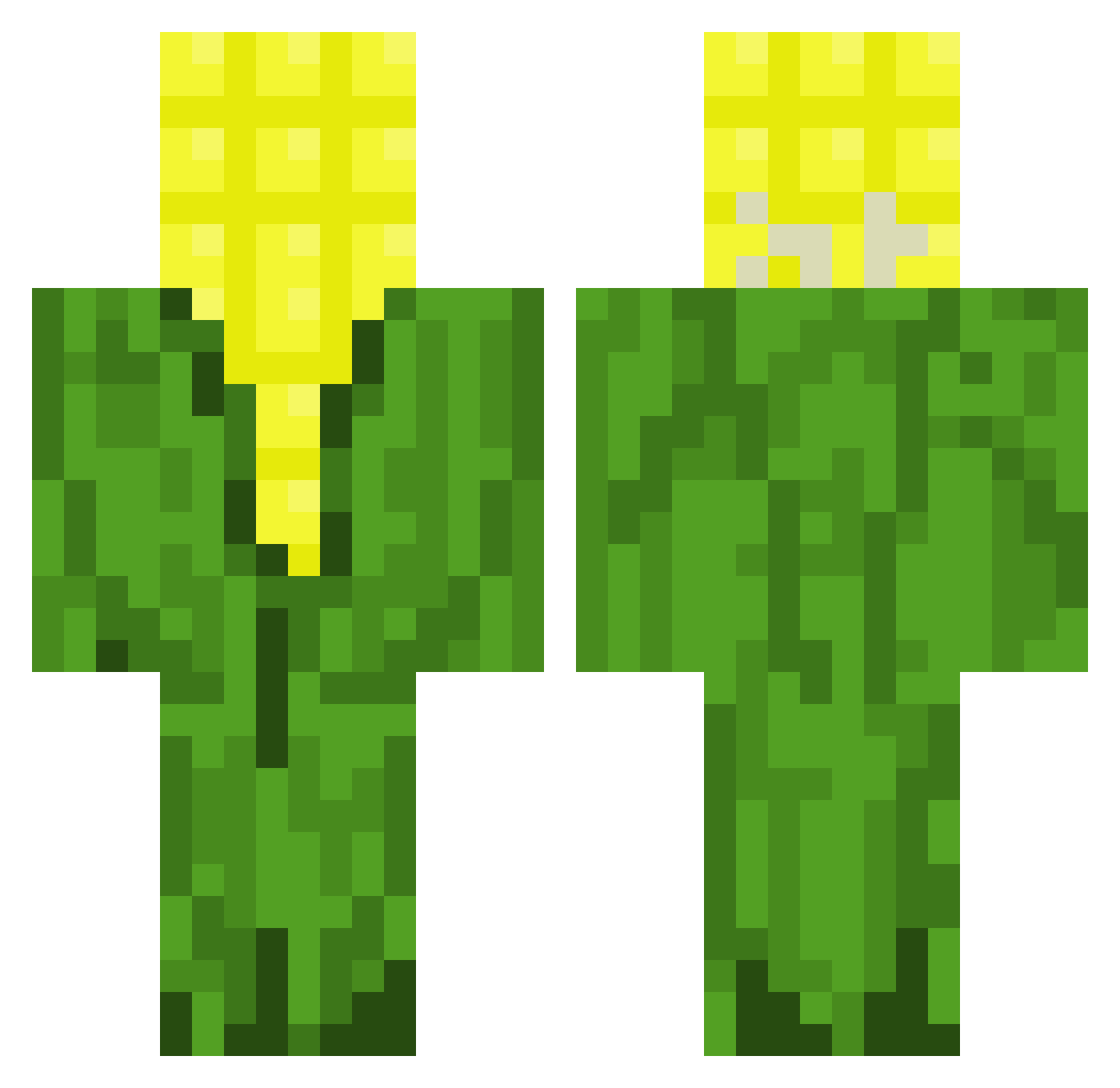 Skeins Minecraft skin, front and back view