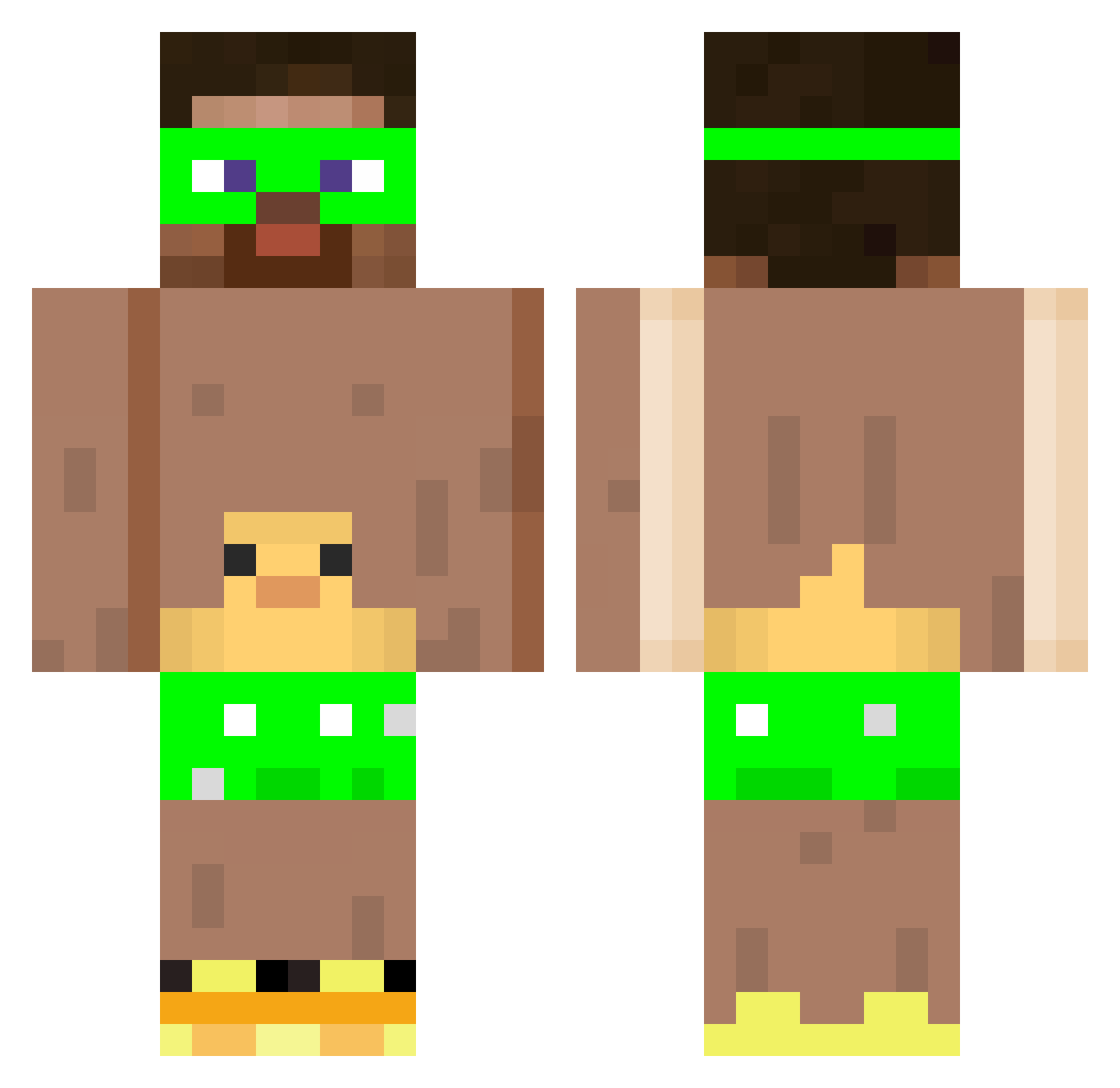 madgrk89 Minecraft skin, front and back view