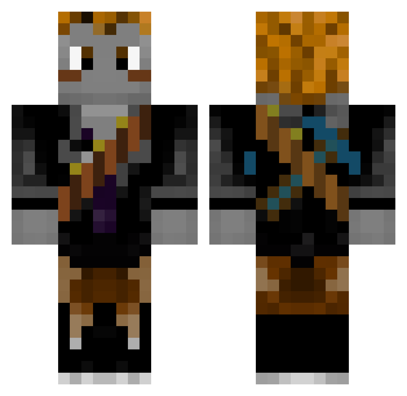 SK_Spartan Minecraft skin, front and back view