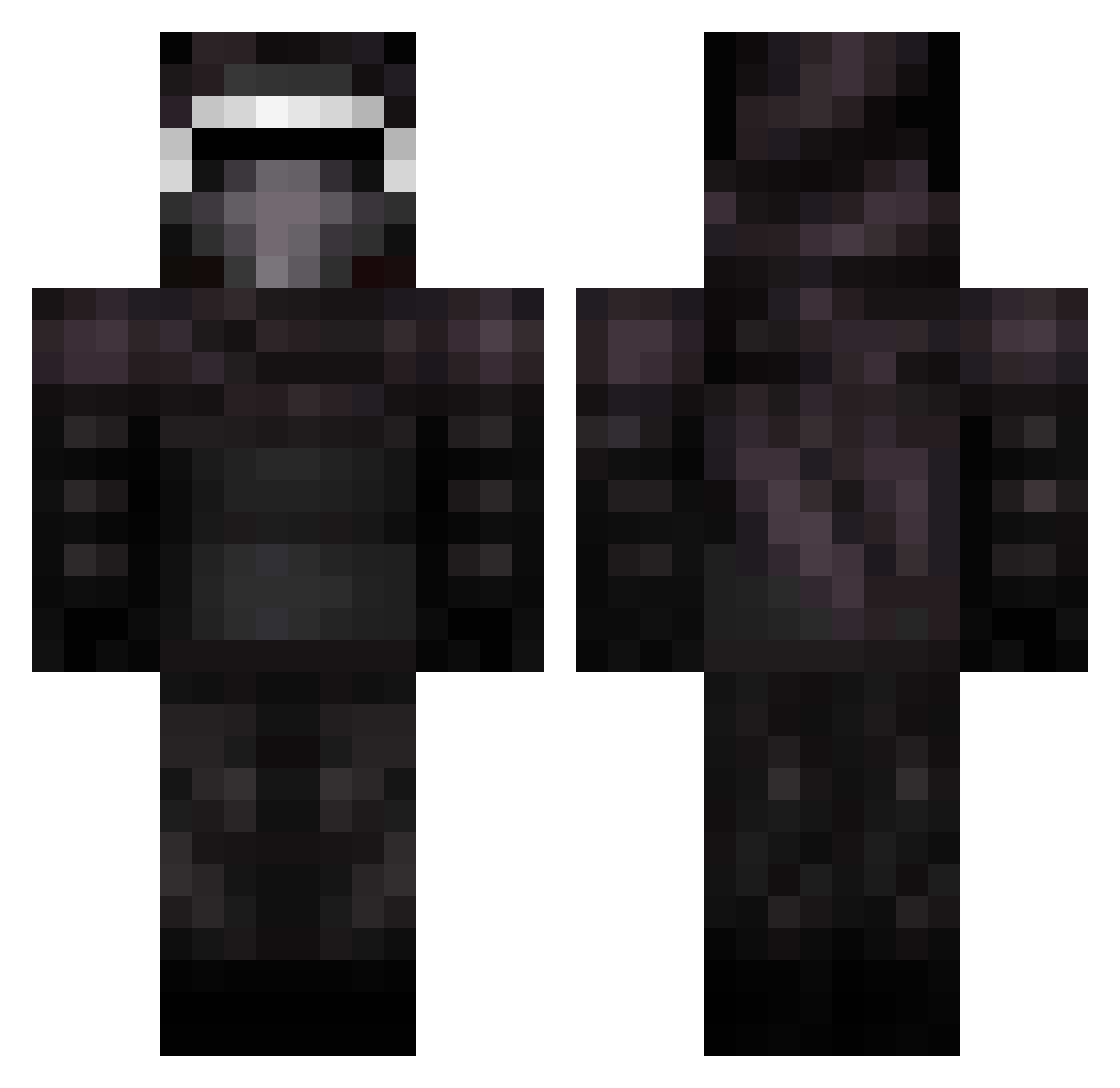 Americans Minecraft skin, front and back view