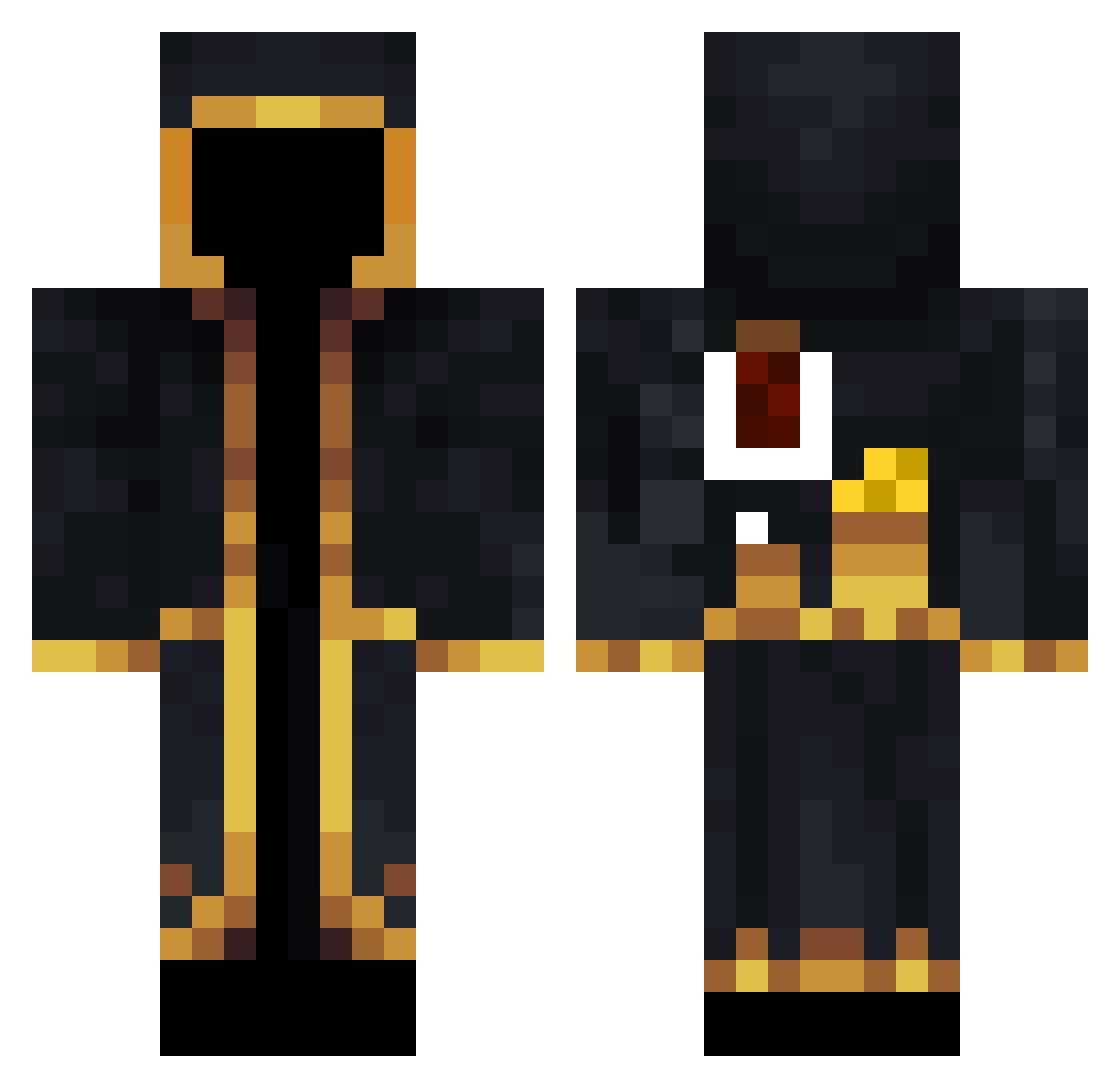 Advikgupta18 Minecraft skin, front and back view