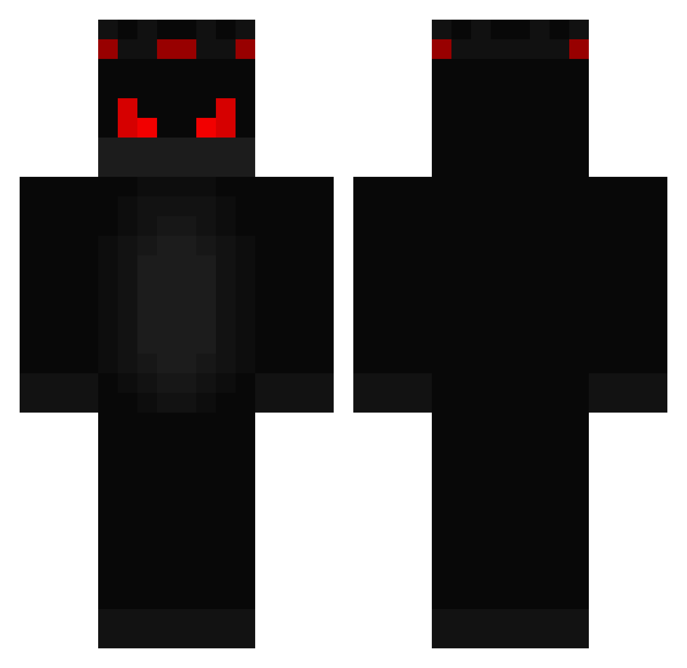 Sebasmed2503 Minecraft skin, front and back view